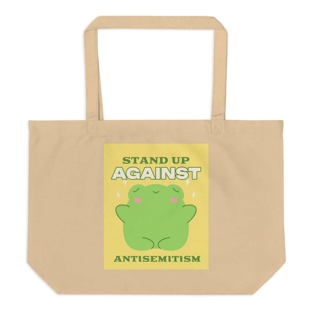 Cute Friend | Antisemitism | Large Organic Tote Bag