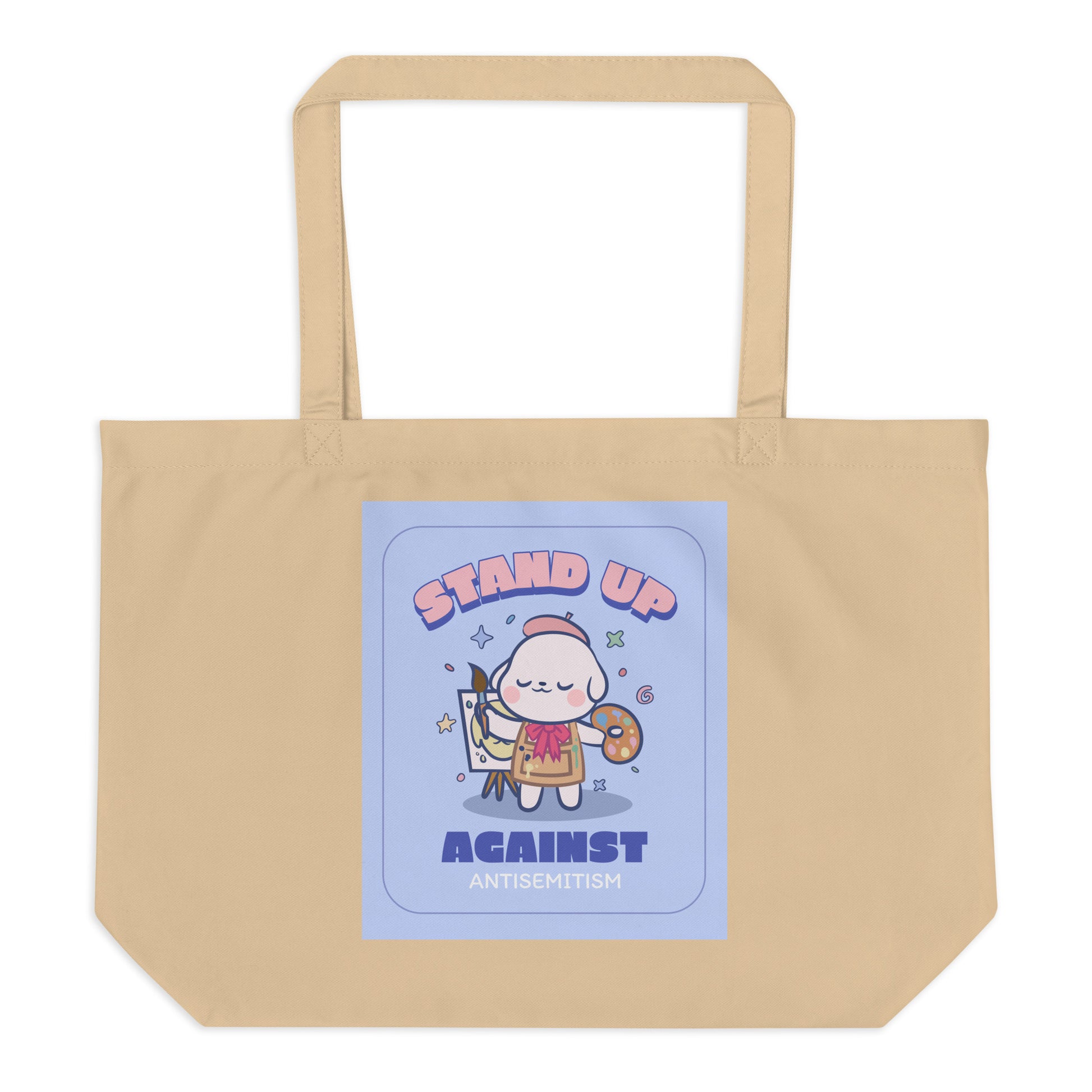 Cute Friend | Antisemitism | Large Organic Tote Bag
