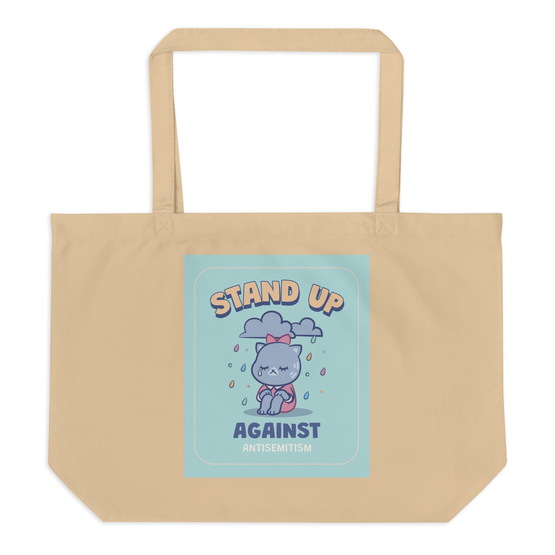 Cute Friend | Antisemitism | Large Organic Tote Bag