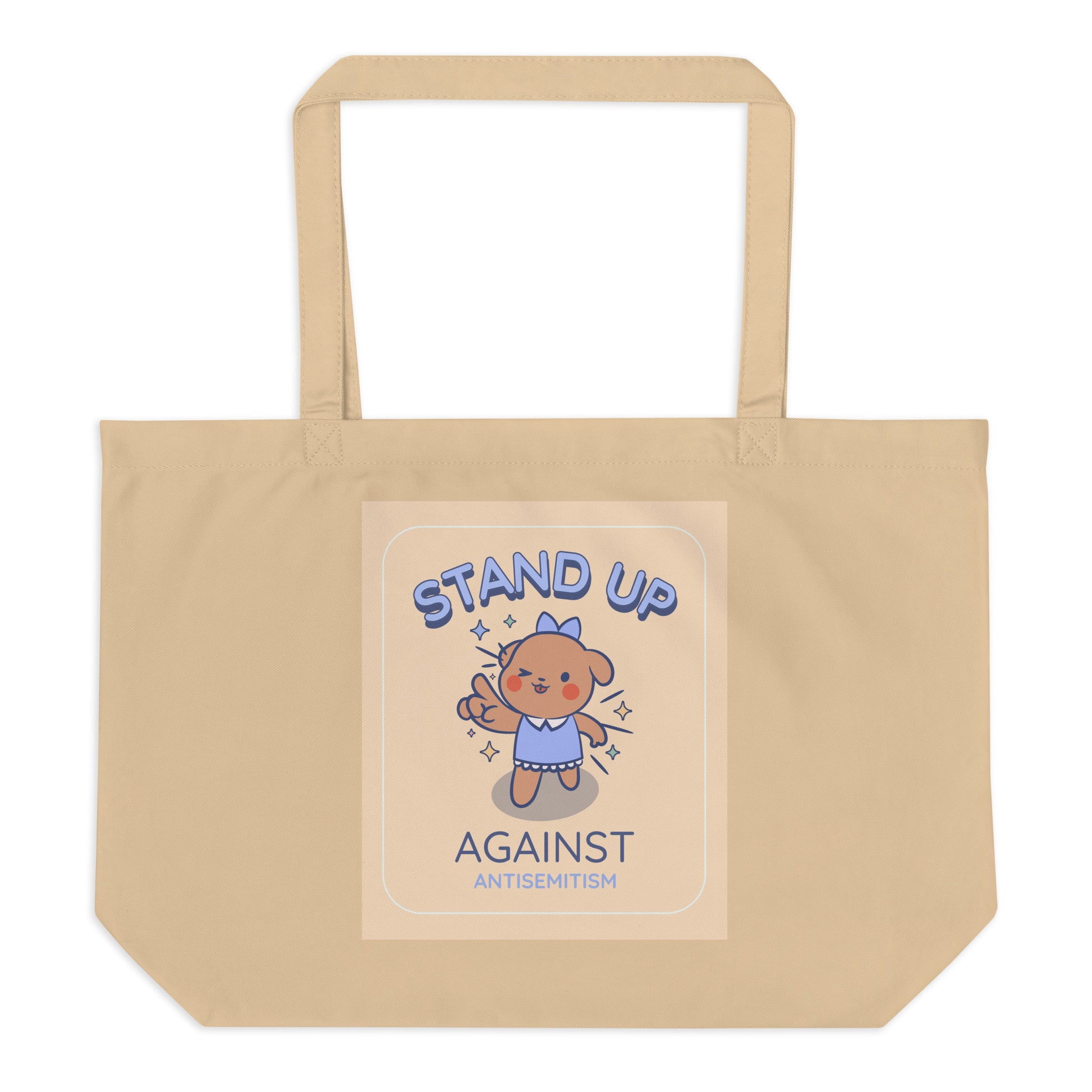 Cute Friend | Antisemitism | Large Organic Tote Bag