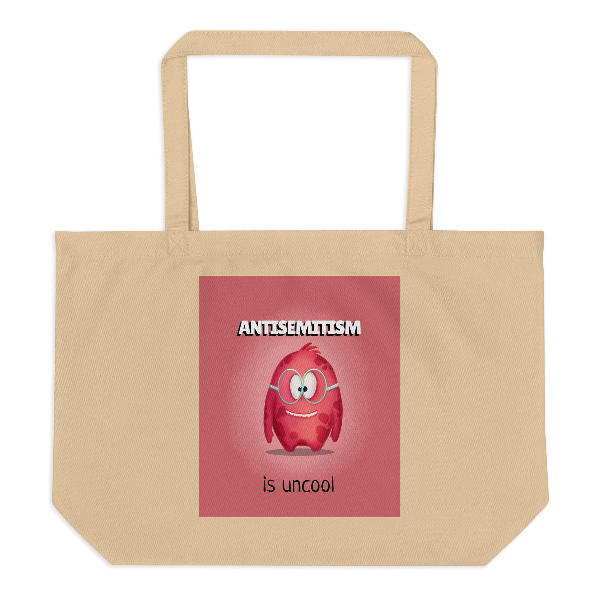 Cute Friend | Antisemitism | Large Organic Tote Bag