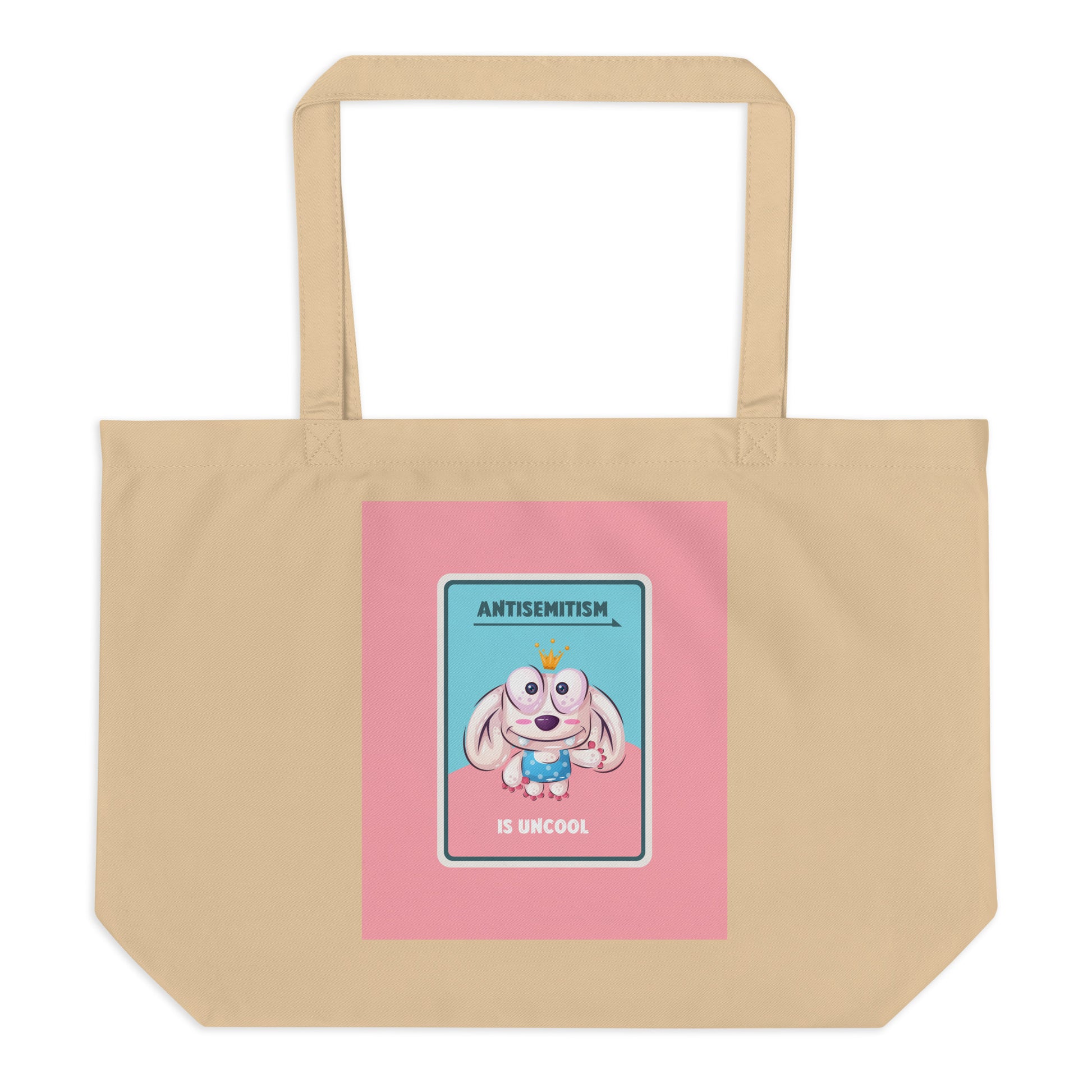 Cute Friend | Antisemitism | Large Organic Tote Bag