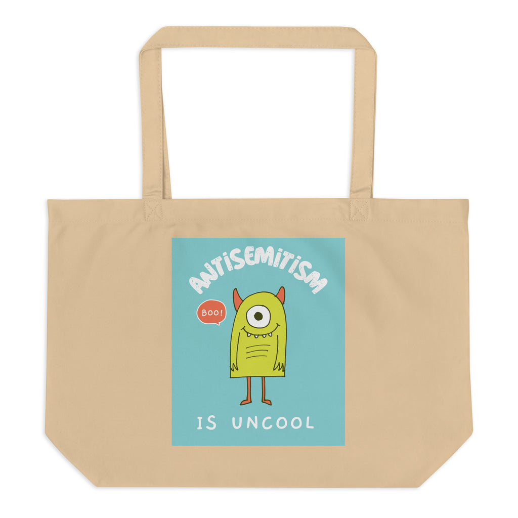 Cute Friend | Antisemitism | Large Organic Tote Bag