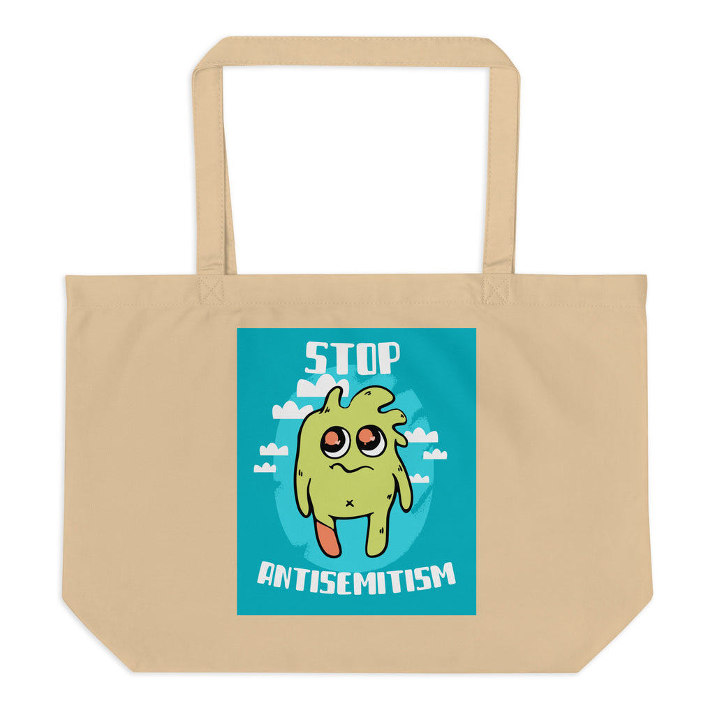 Cute Friend | Antisemitism | Large Organic Tote Bag