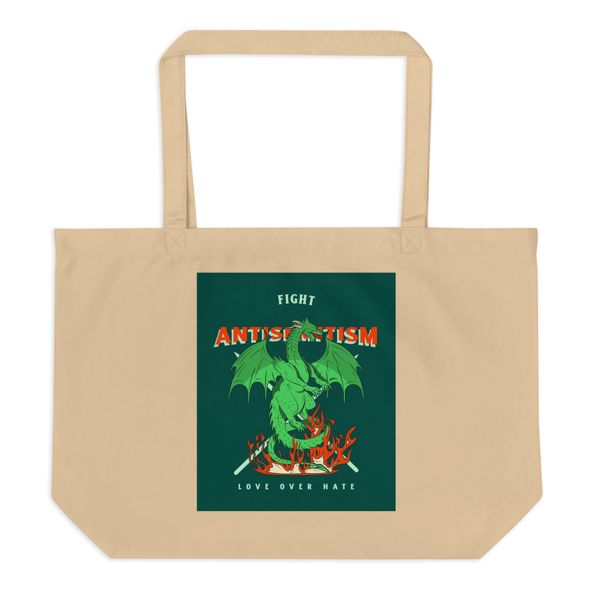 Dragon Adventure | Large Organic Tote Bag