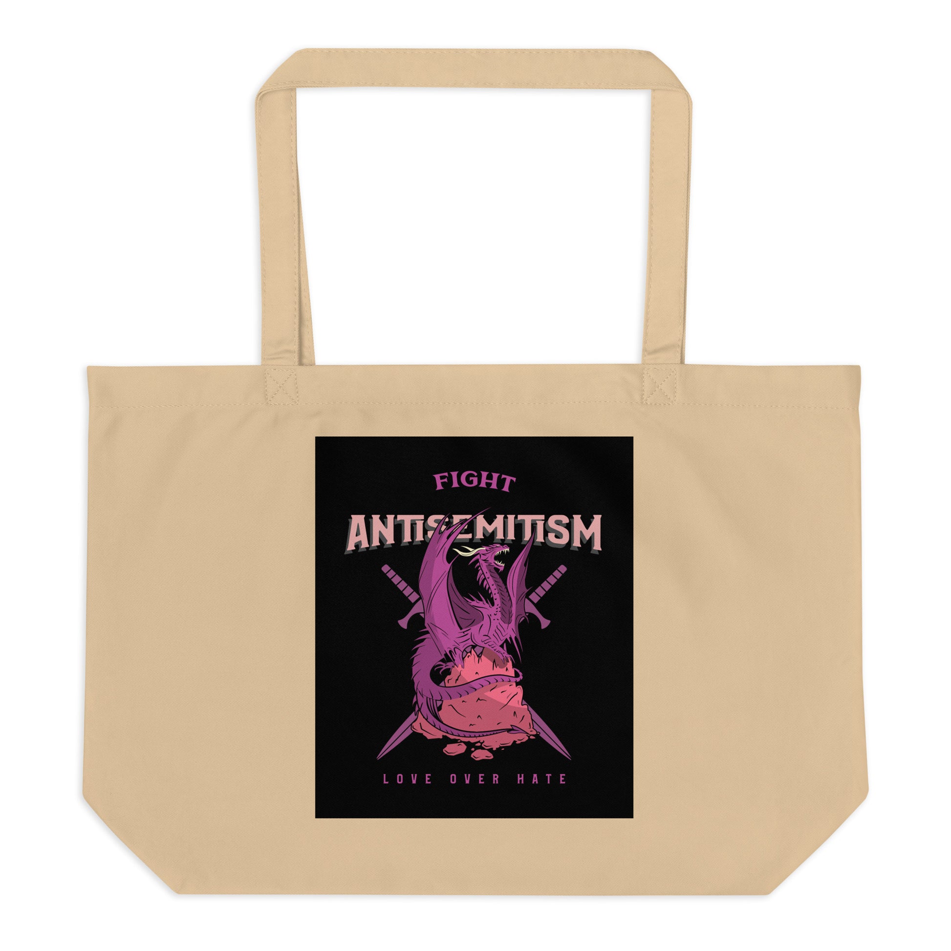 Dragon Adventure | Large Organic Tote Bag