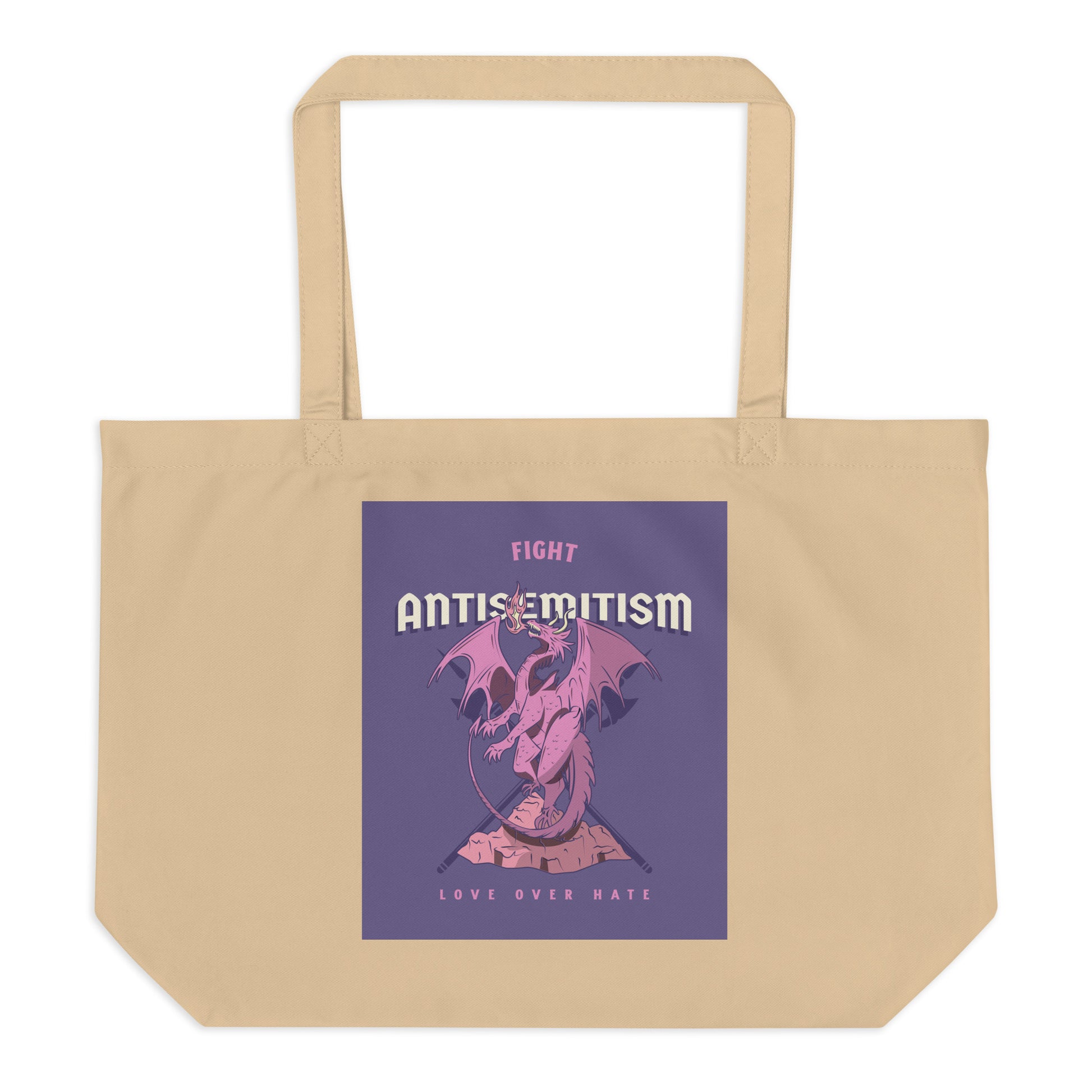 Dragon Adventure | Large Organic Tote Bag