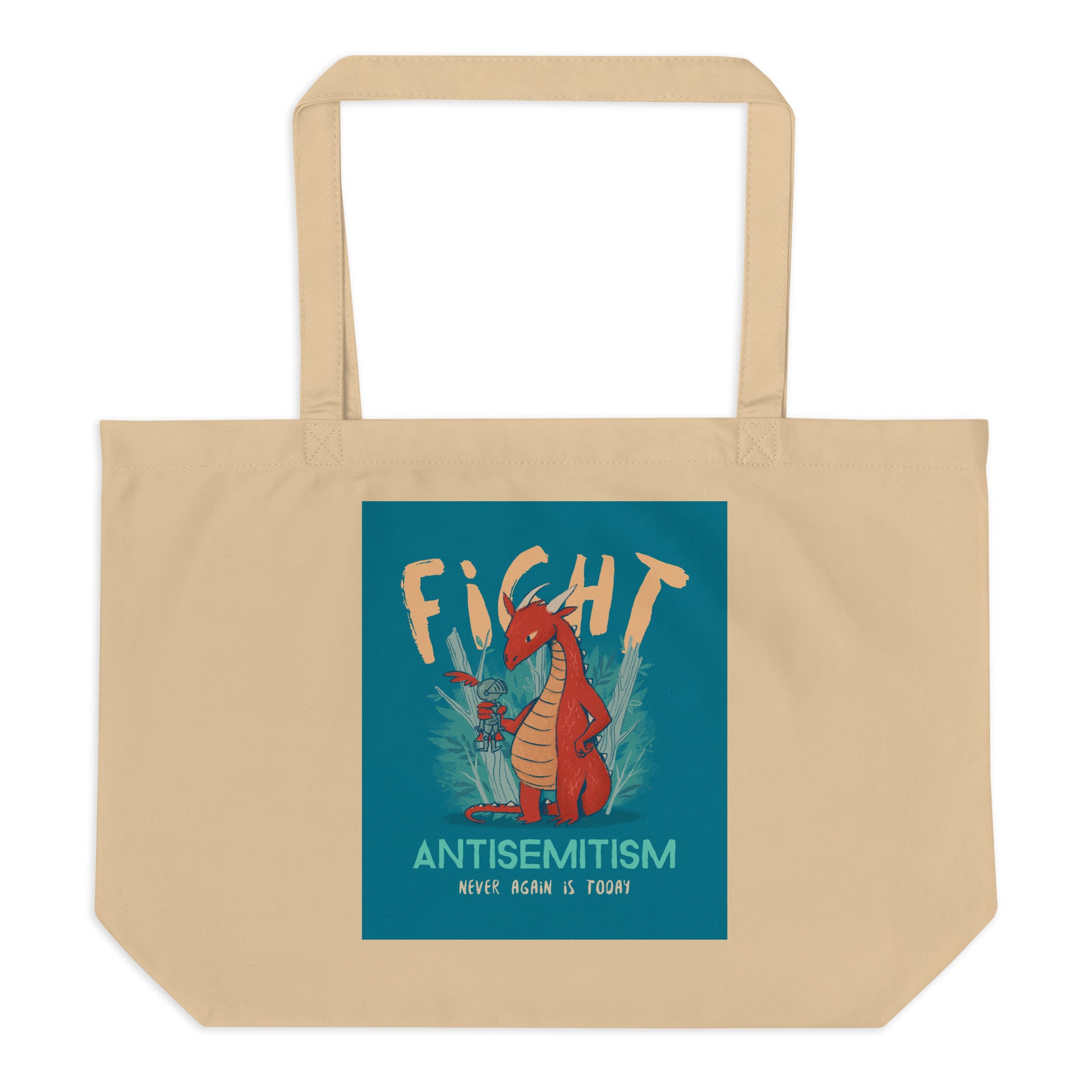 Dragon Adventure | Large Organic Tote Bag