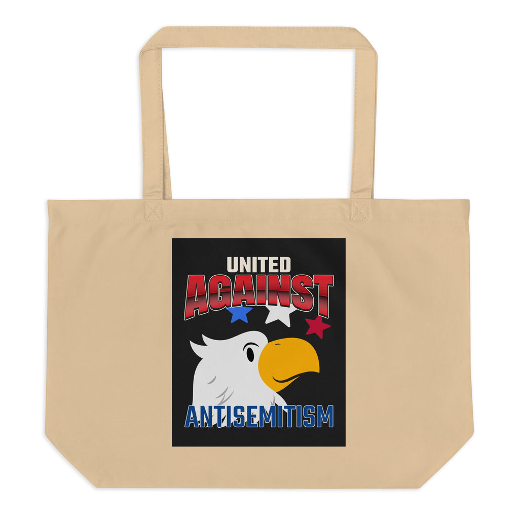USA Edition | United Against Antisemitism | Large Organic Tote Bag