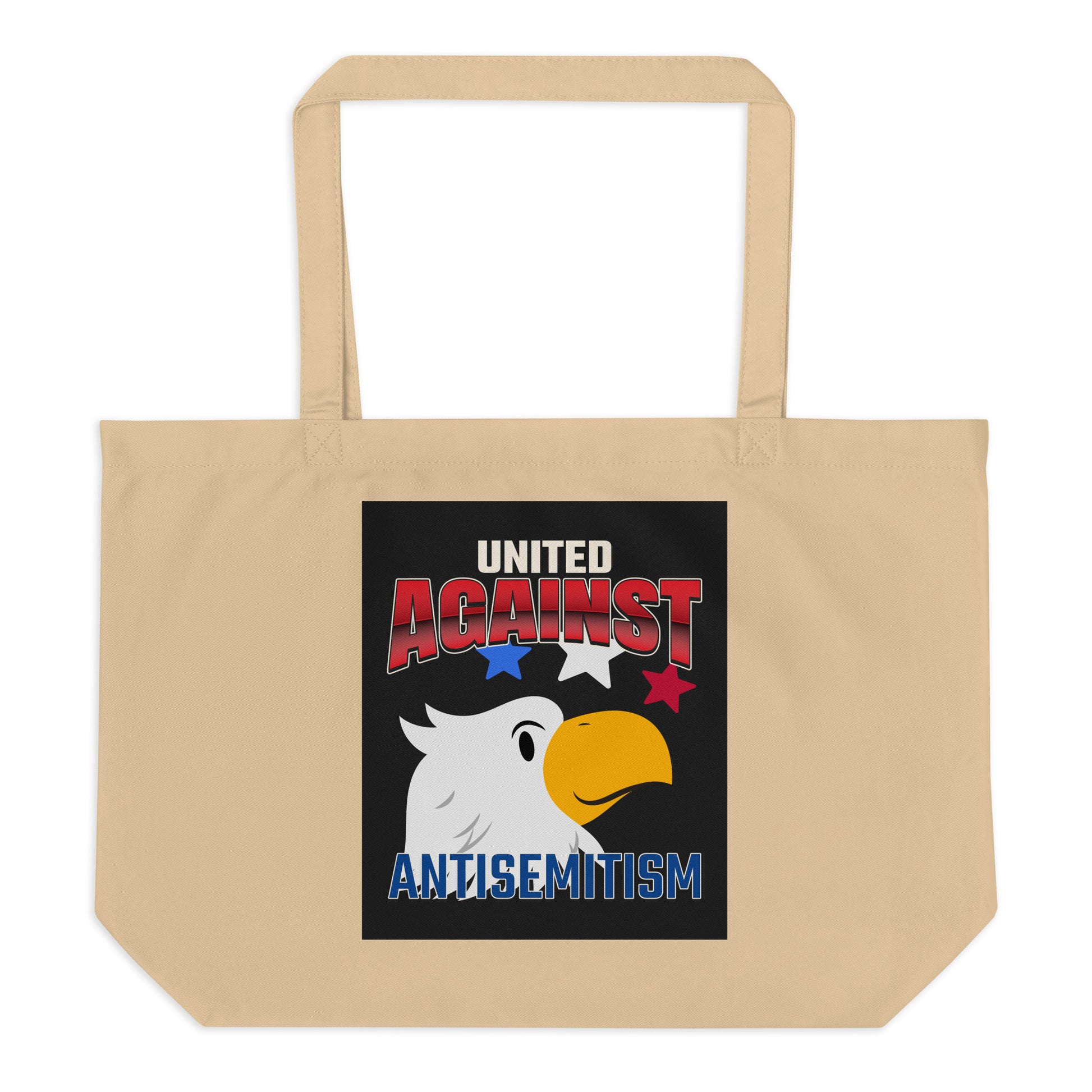 USA Edition | United Against Antisemitism | Large Organic Tote Bag