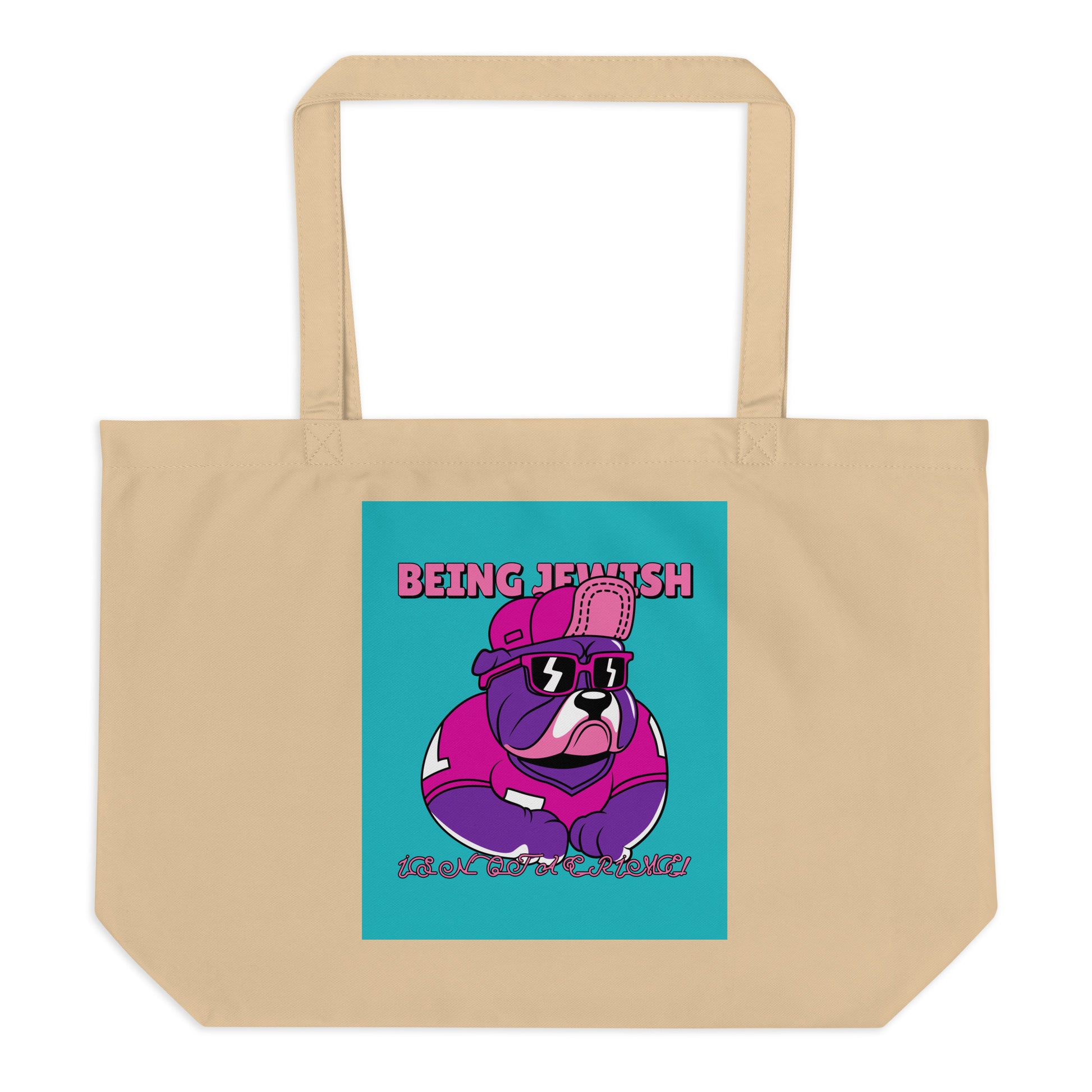 Streetart Graffiti Cartoon | Antisemitism | Large Organic Tote Bag