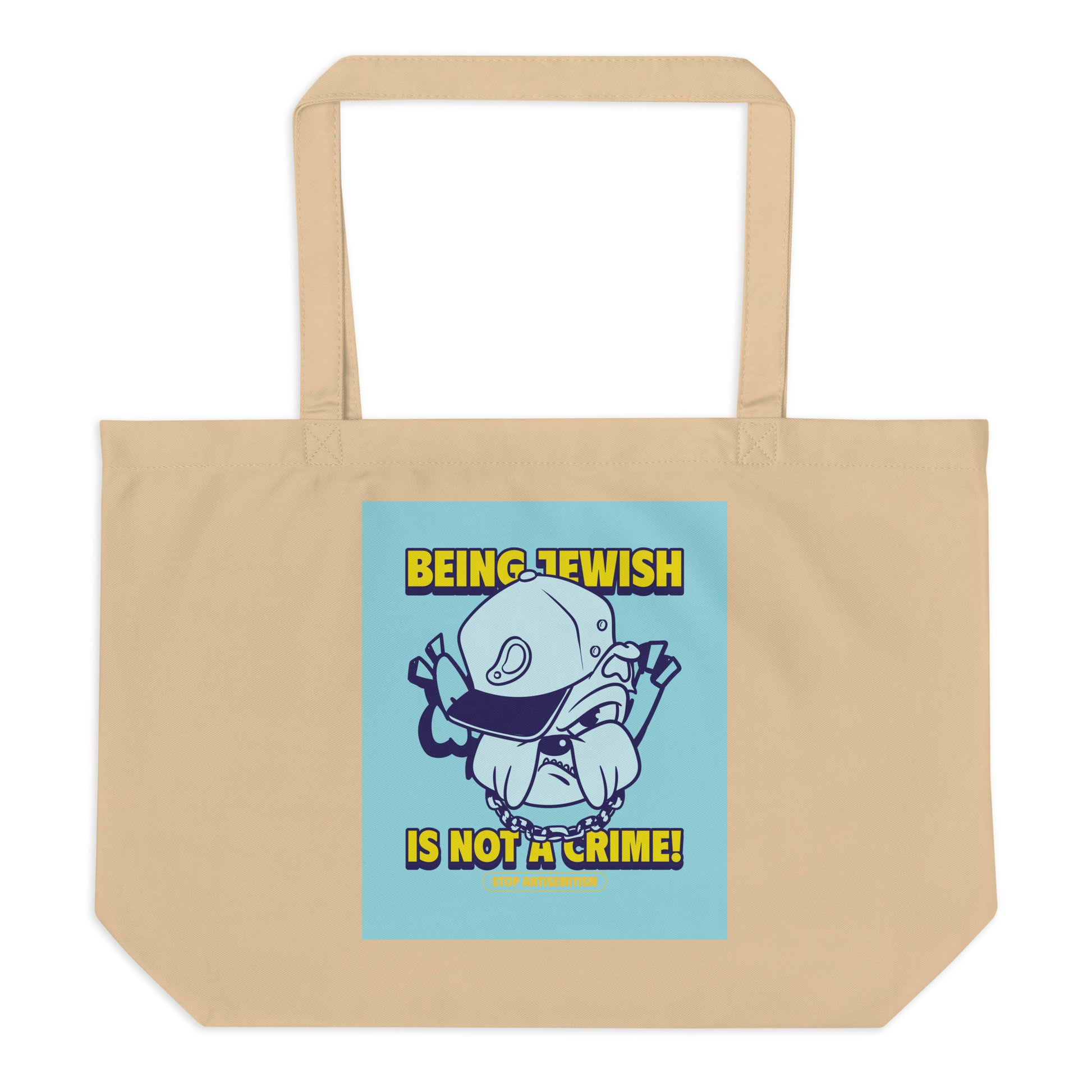 Streetart Graffiti Cartoon | Antisemitism | Large Organic Tote Bag