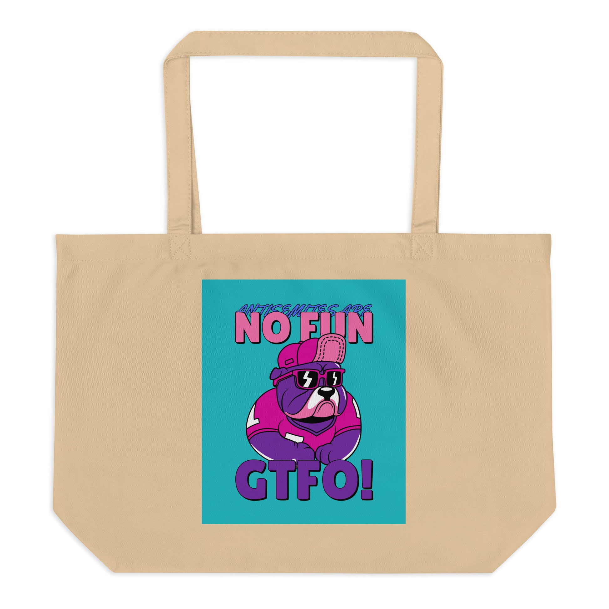 Streetart Graffiti Cartoon | Antisemitism | Large Organic Tote Bag