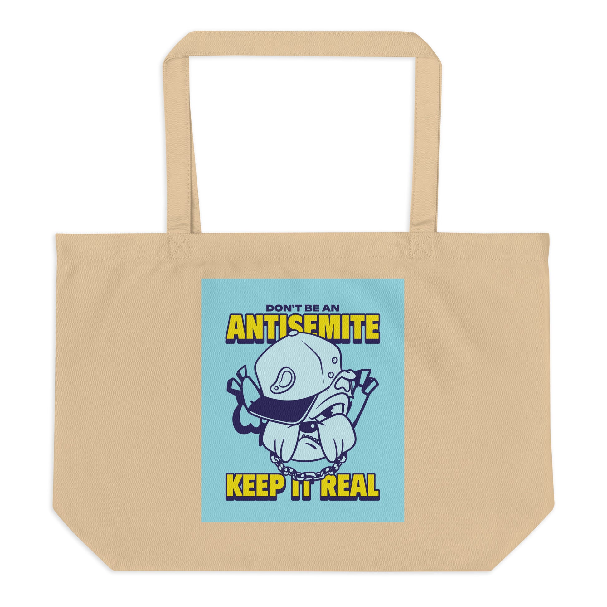 Streetart Graffiti Cartoon | Antisemitism | Large Organic Tote Bag