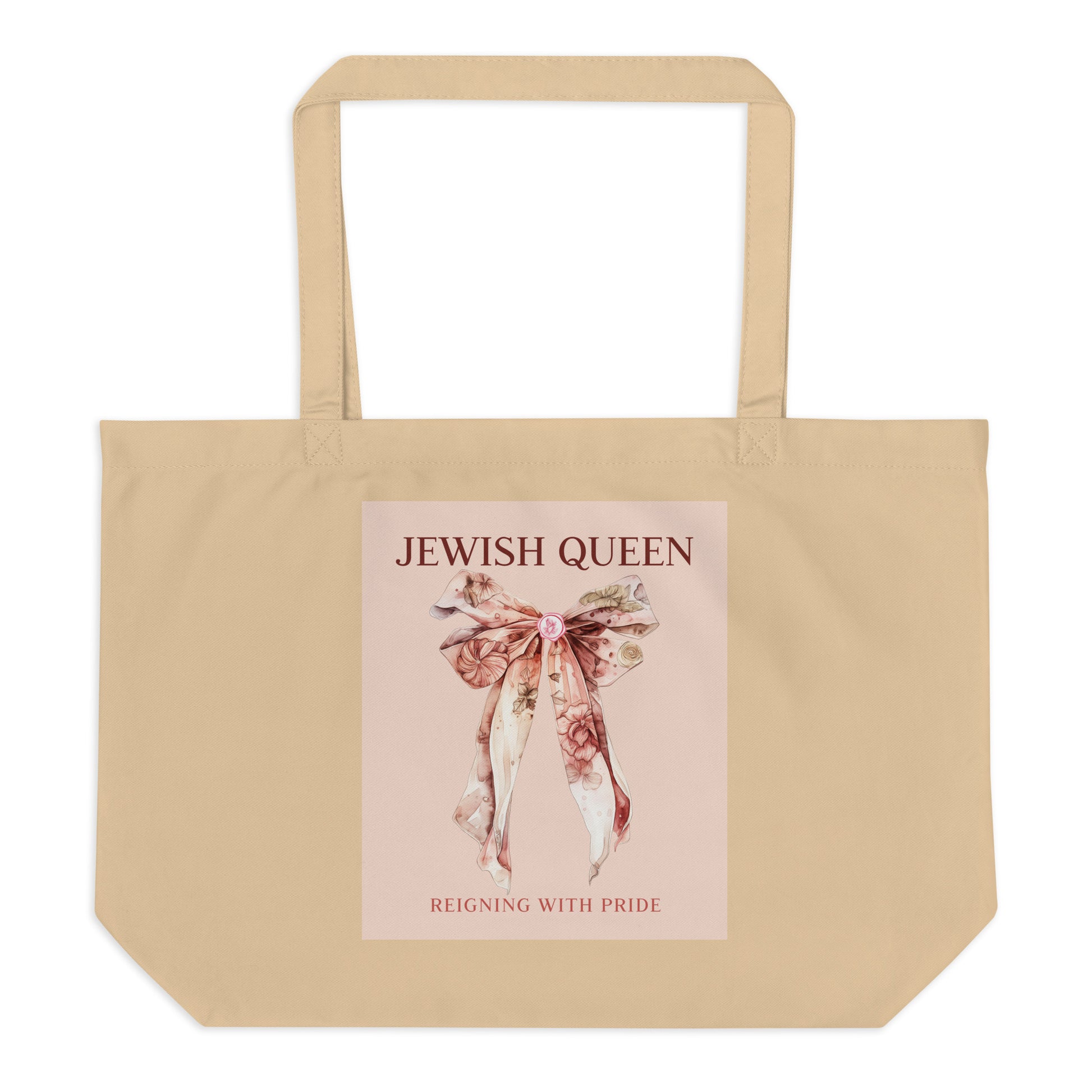 Jewish Queen | Large Organic Tote Bag
