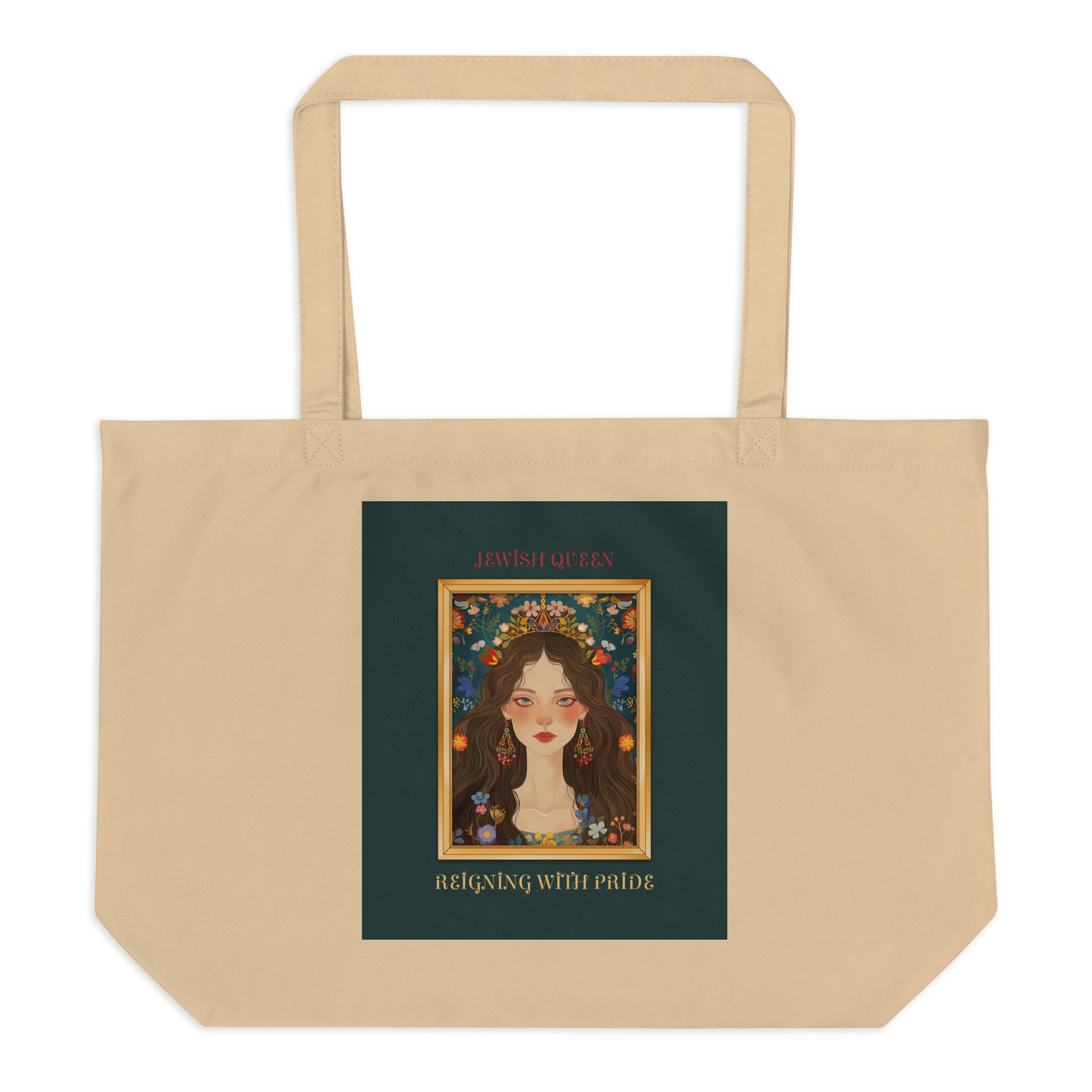 Jewish Queen | Large Organic Tote Bag