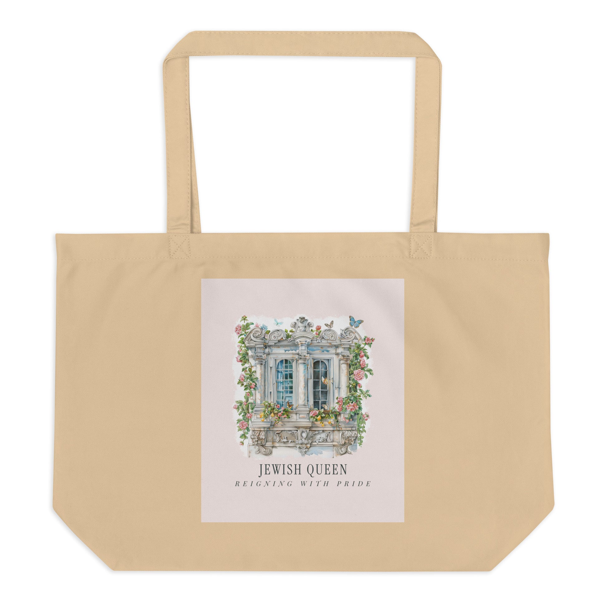 Jewish Queen | Large Organic Tote Bag