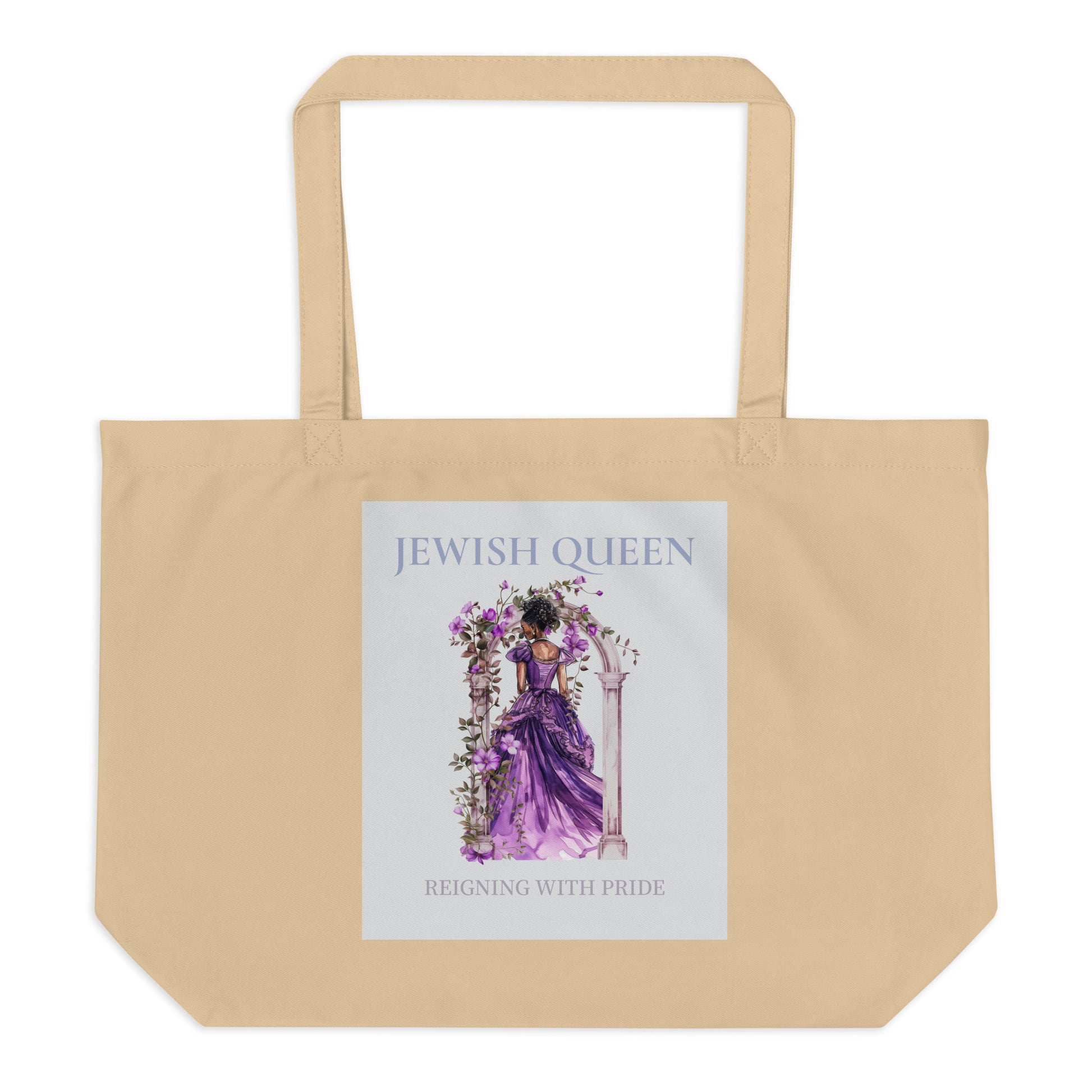 Jewish Queen | Large Organic Tote Bag