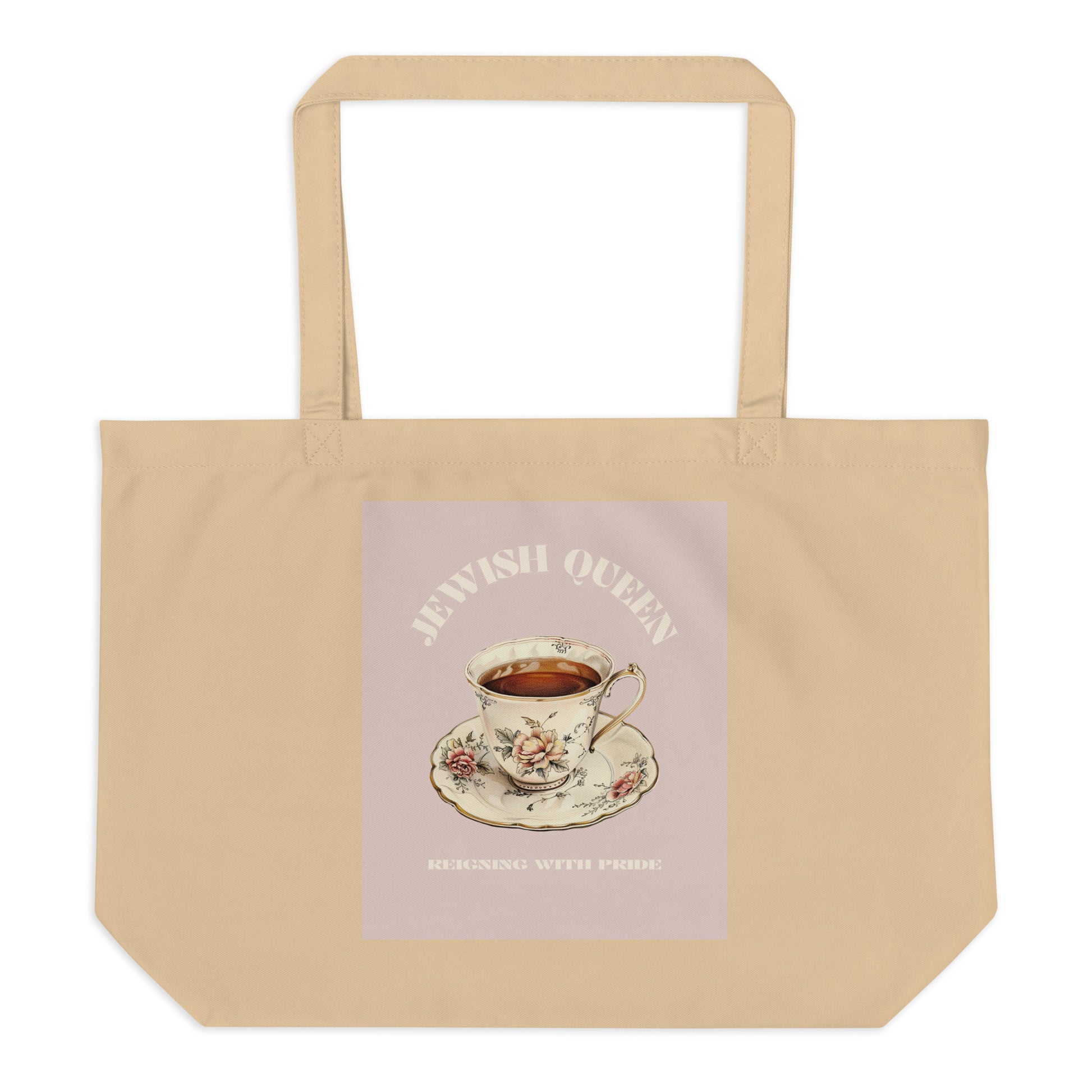 Jewish Queen | Large Organic Tote Bag
