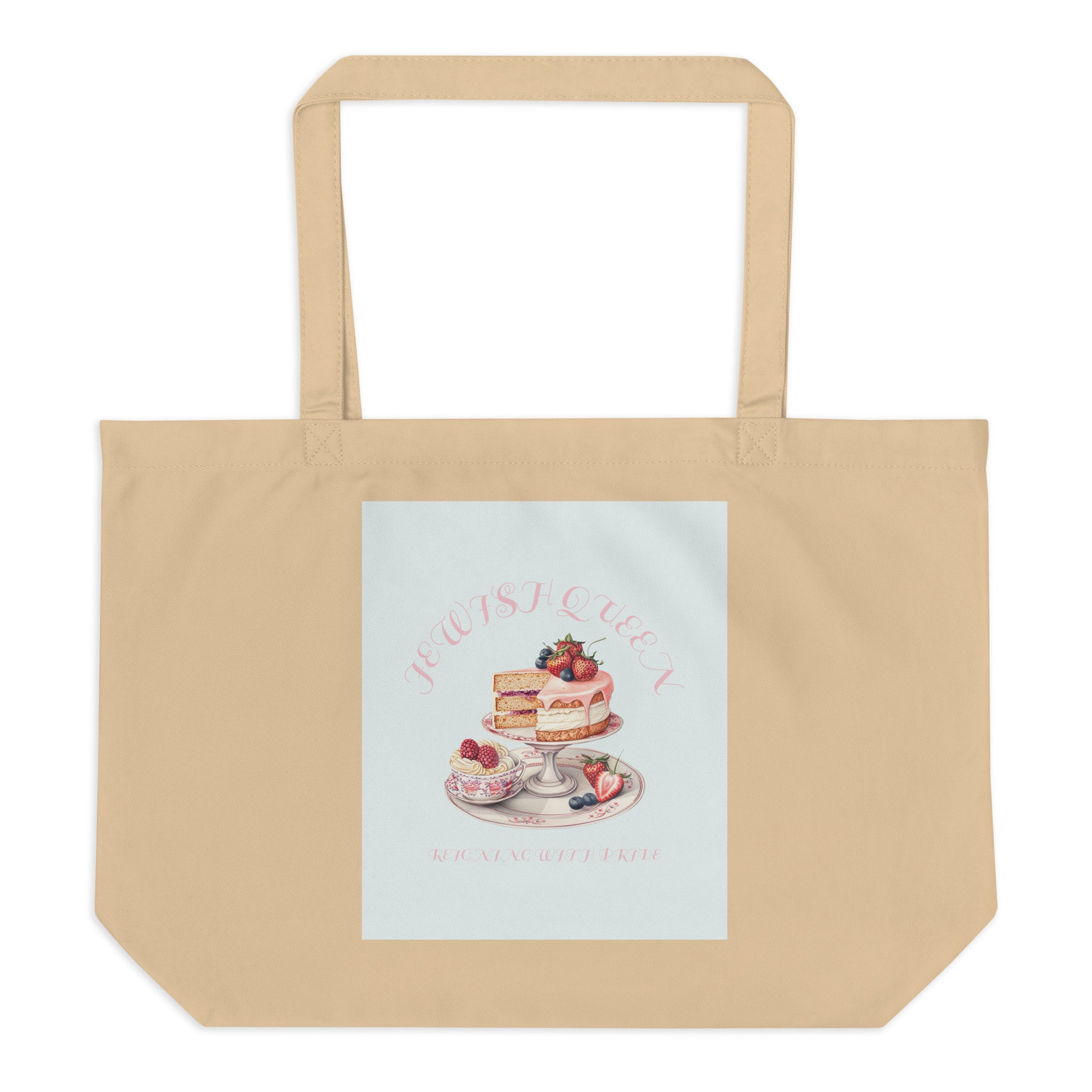 Jewish Queen | Large Organic Tote Bag