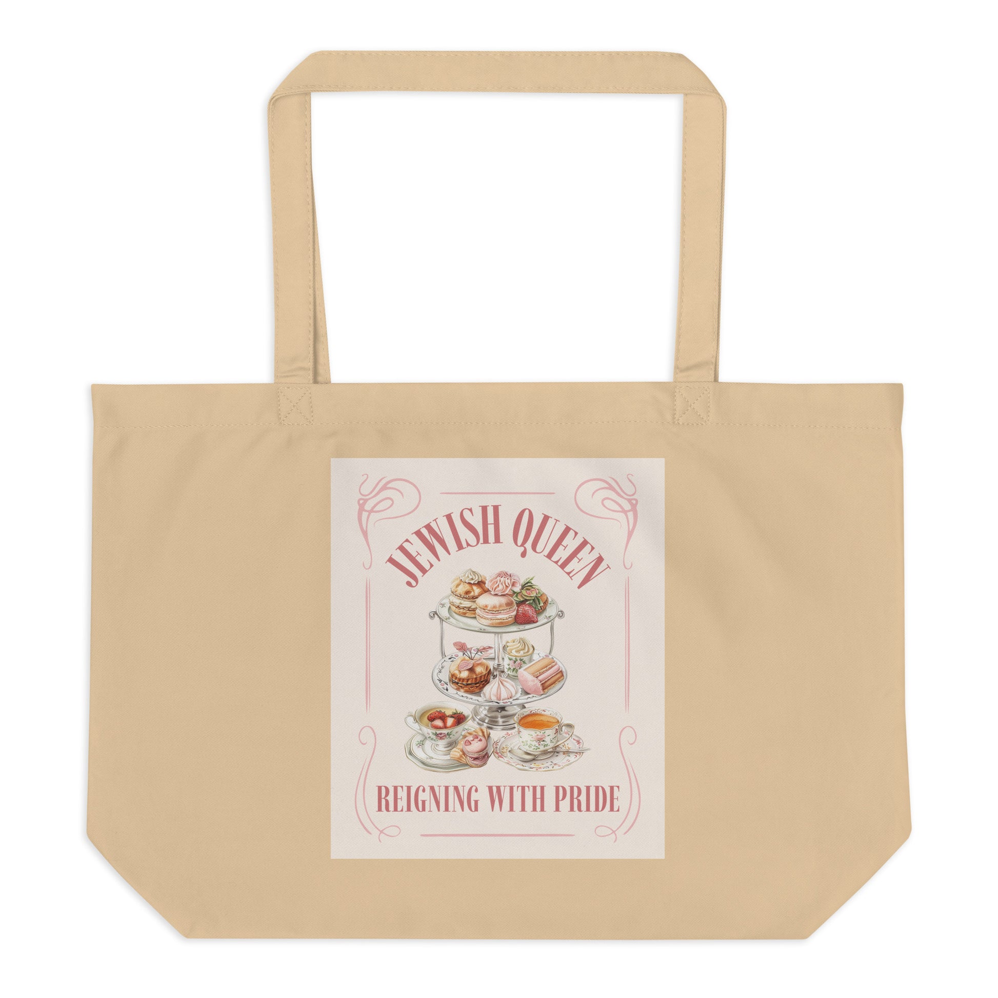 Jewish Queen | Large Organic Tote Bag