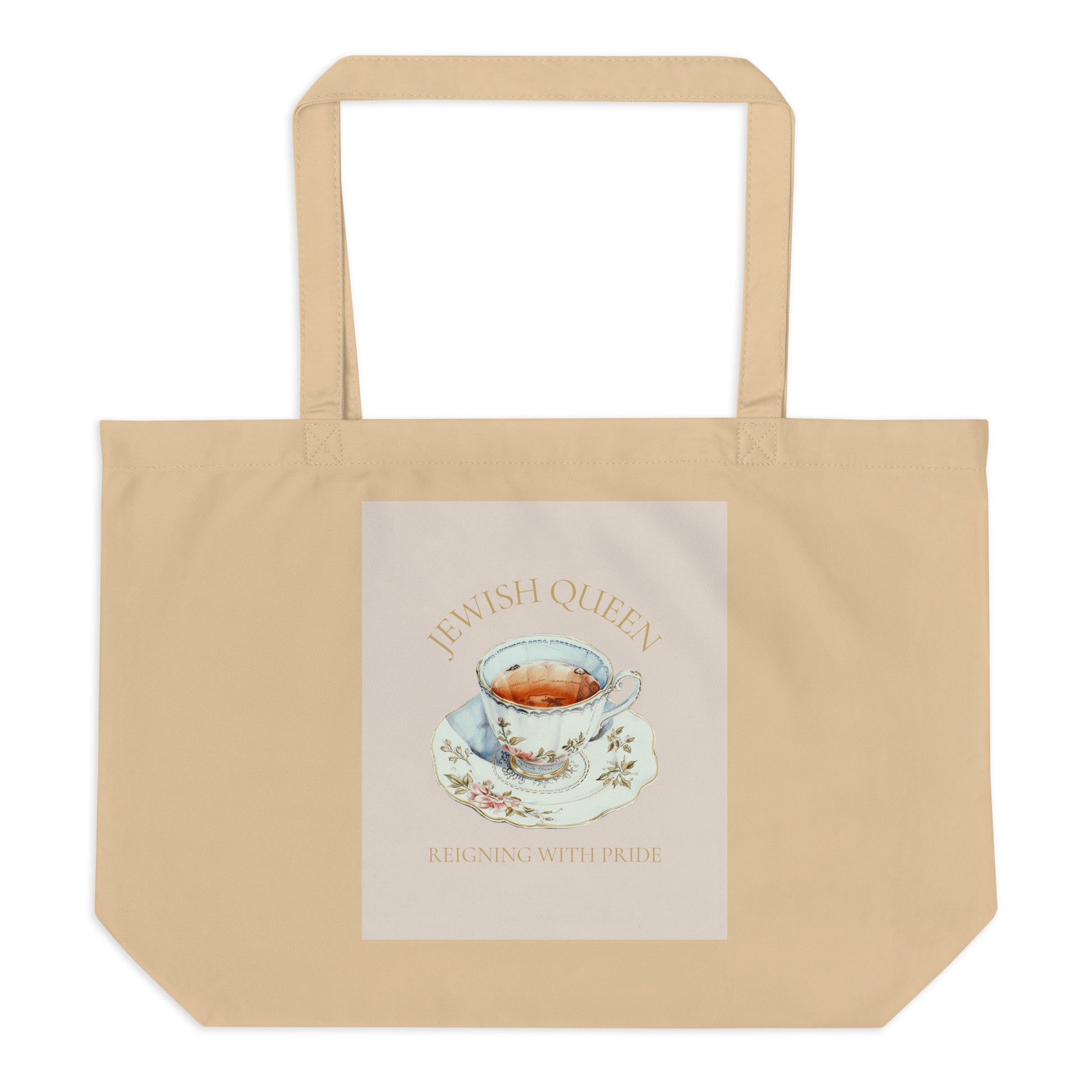 Jewish Queen | Large Organic Tote Bag