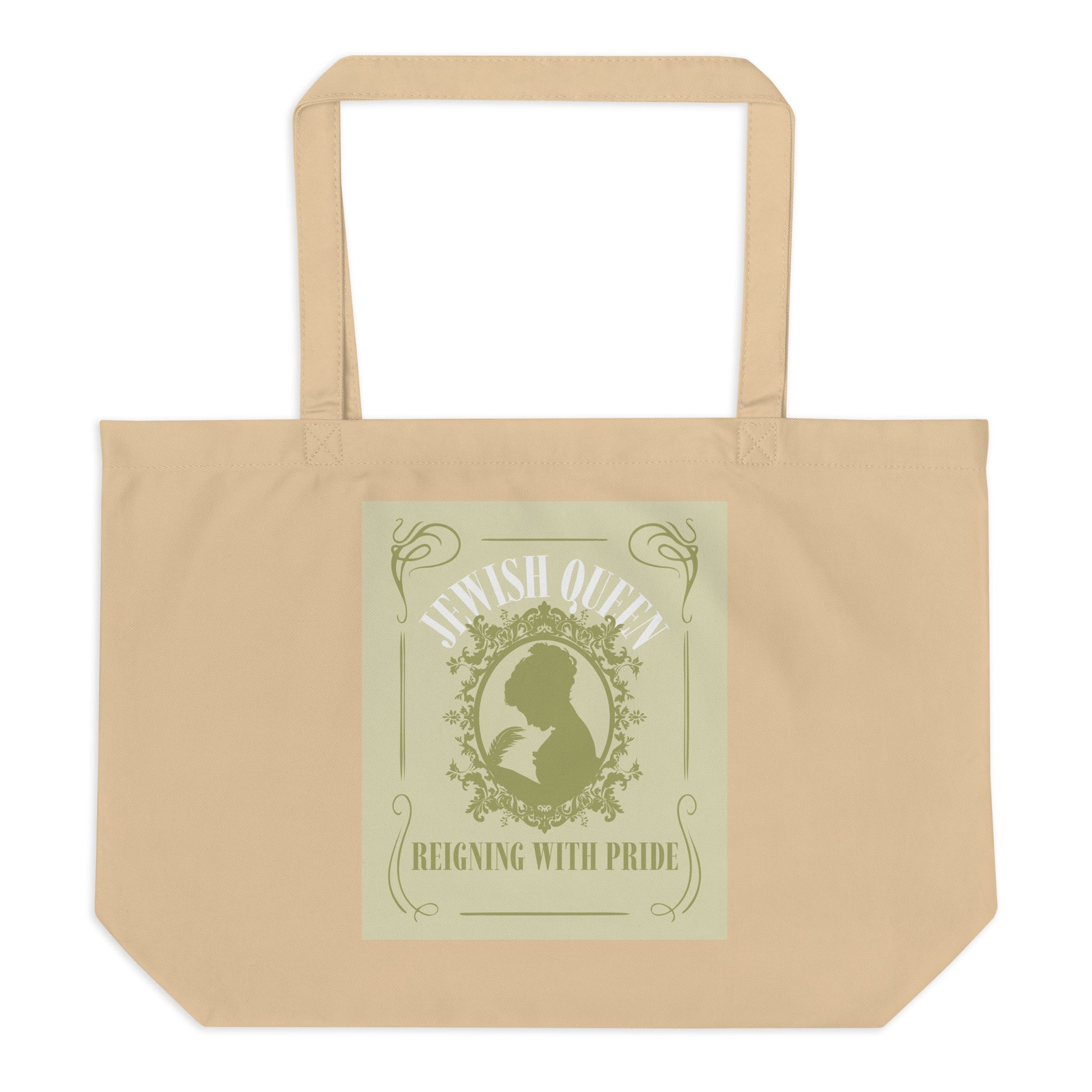 Jewish Queen | Large Organic Tote Bag
