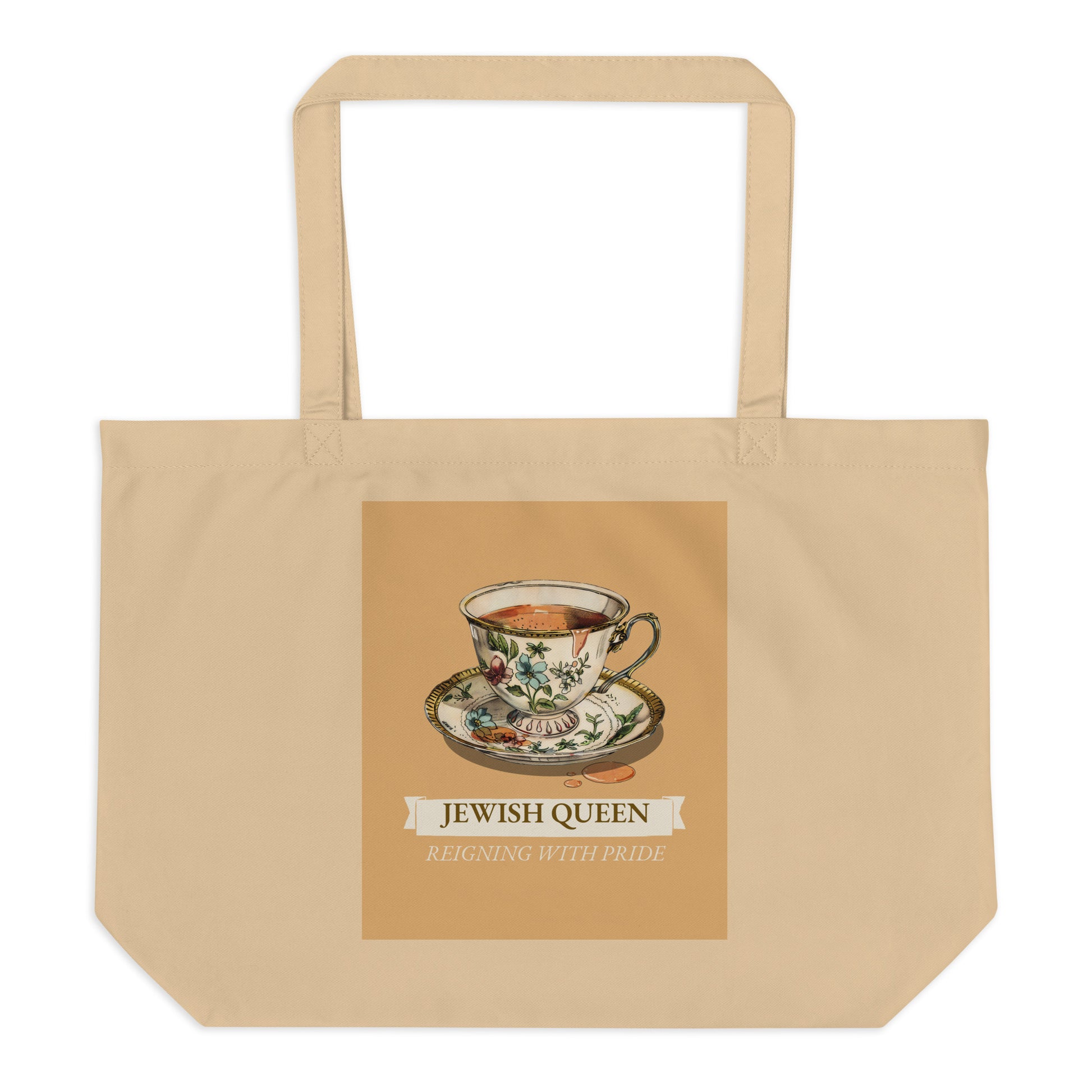 Jewish Queen | Large Organic Tote Bag