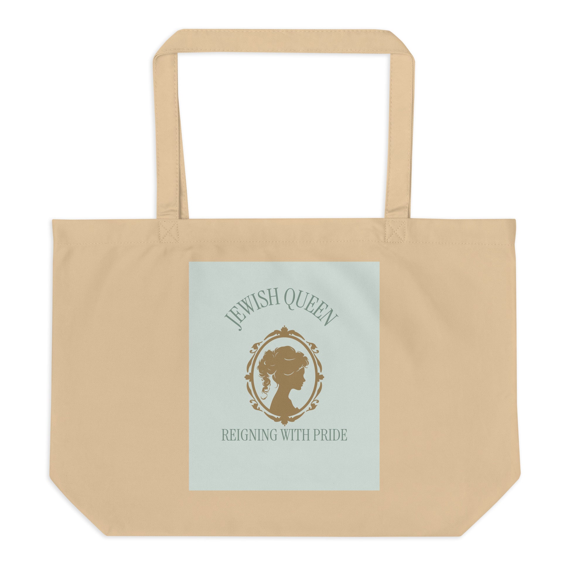 Jewish Queen | Large Organic Tote Bag