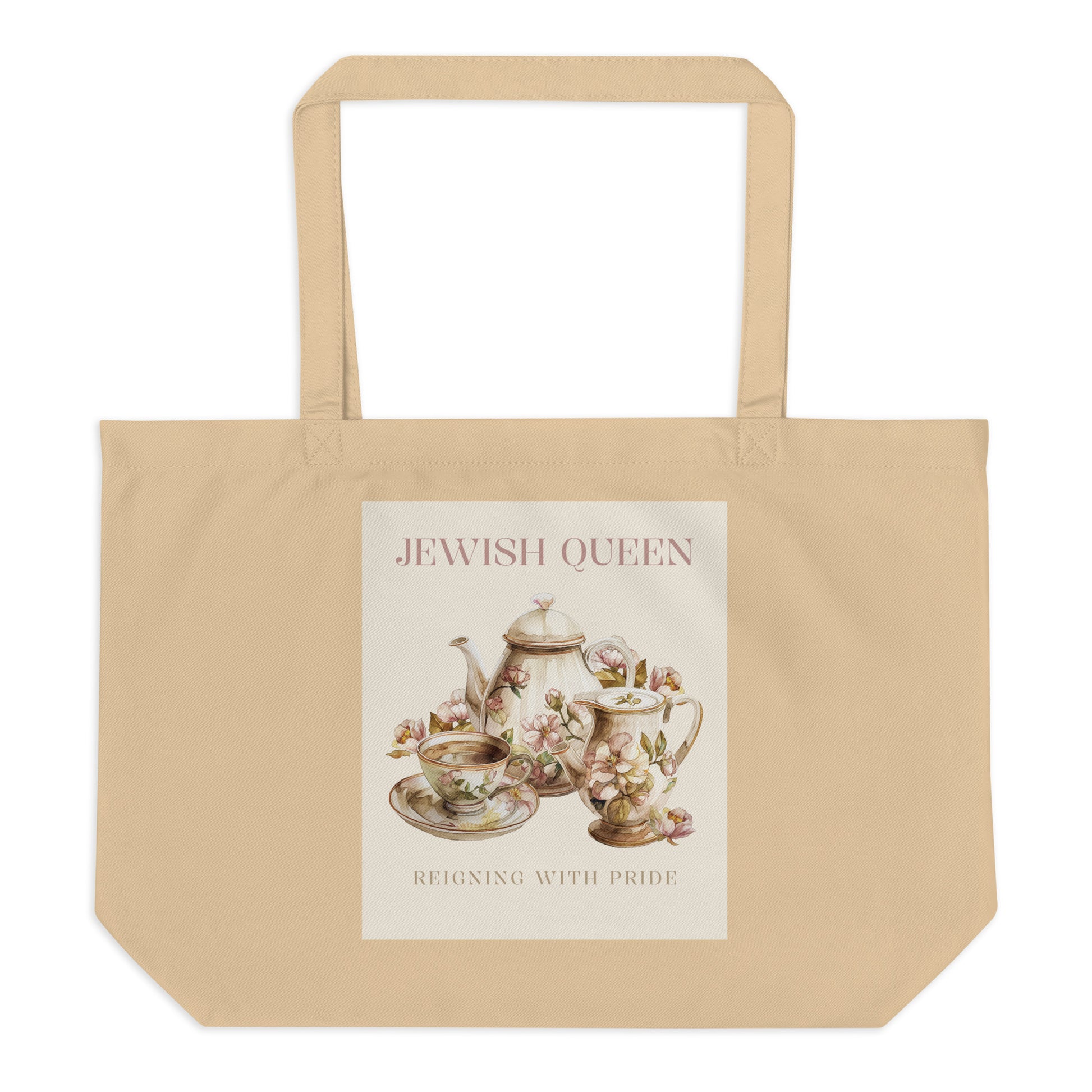 Jewish Queen | Large Organic Tote Bag