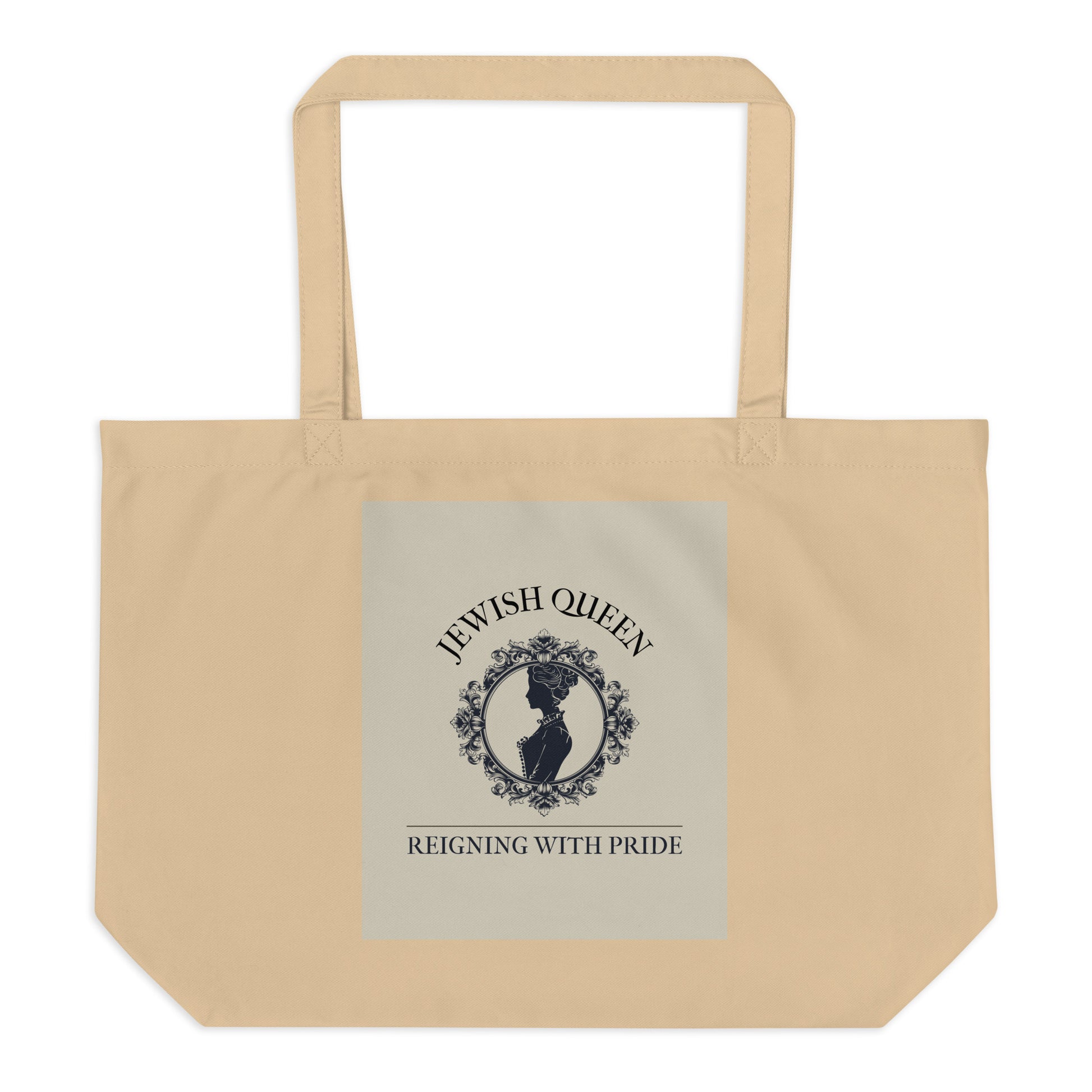 Jewish Queen | Large Organic Tote Bag