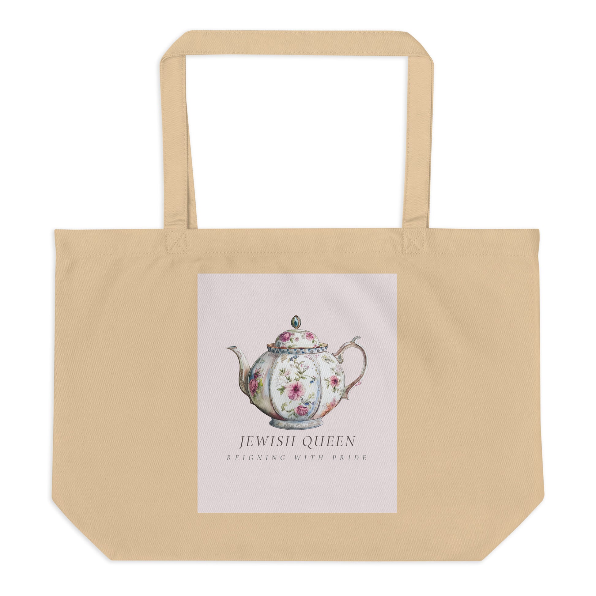 Jewish Queen | Large Organic Tote Bag