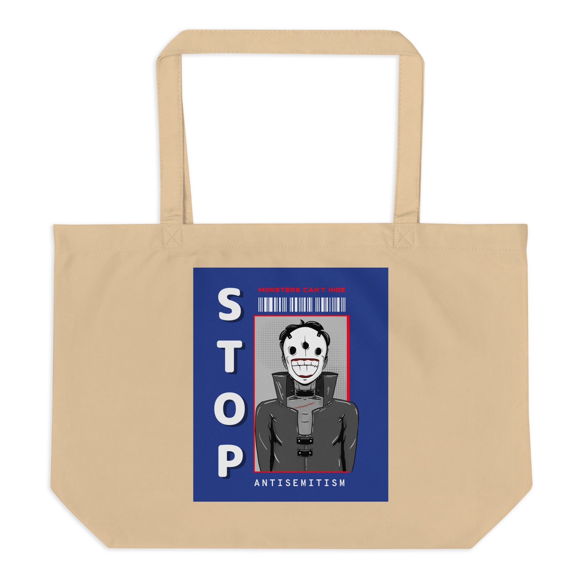 Monsters Can't Hide | Large Organic Tote Bag