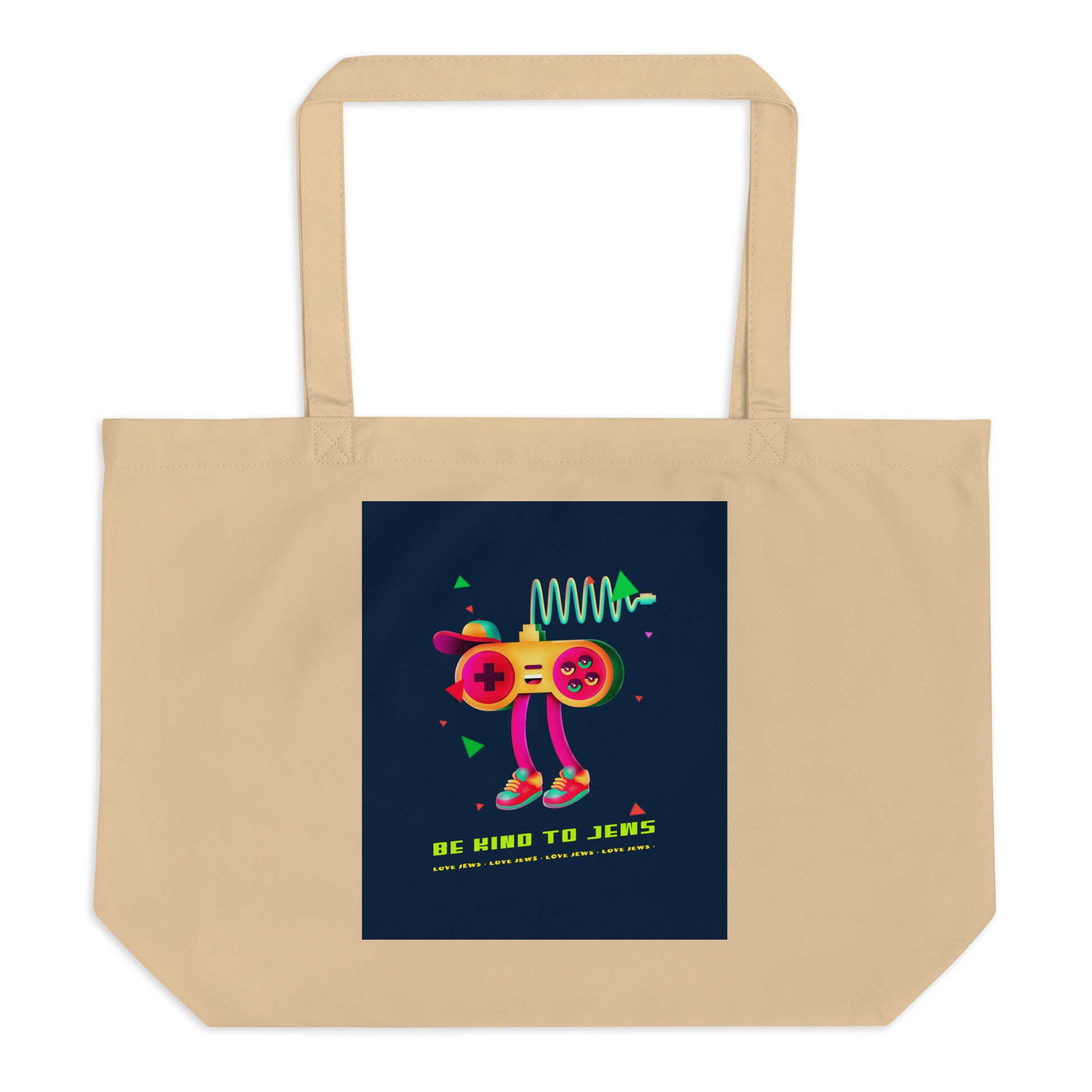 All In For Jews | Large Organic Tote Bag Jouparty
