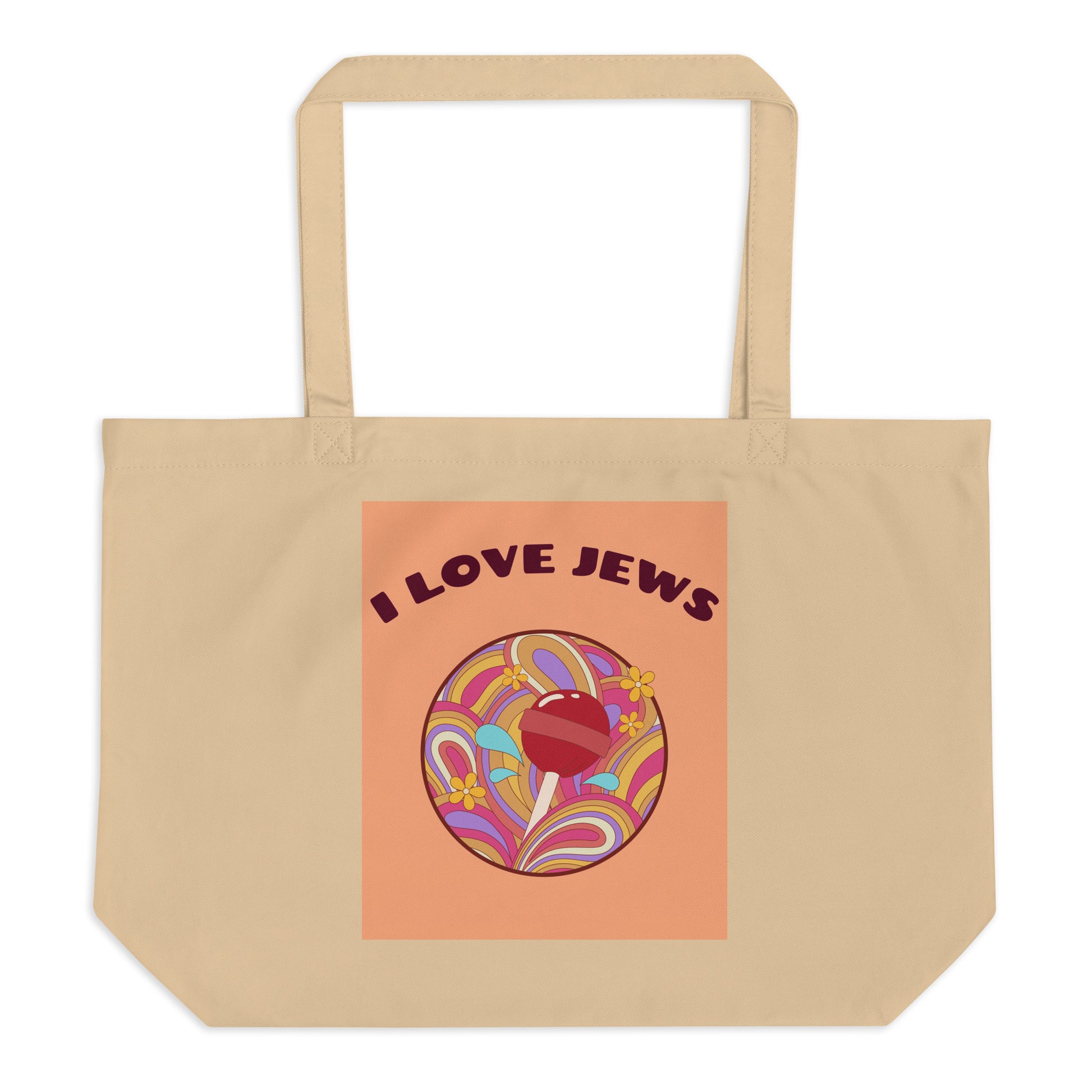 All In For Jews | Large Organic Tote Bag Jouparty