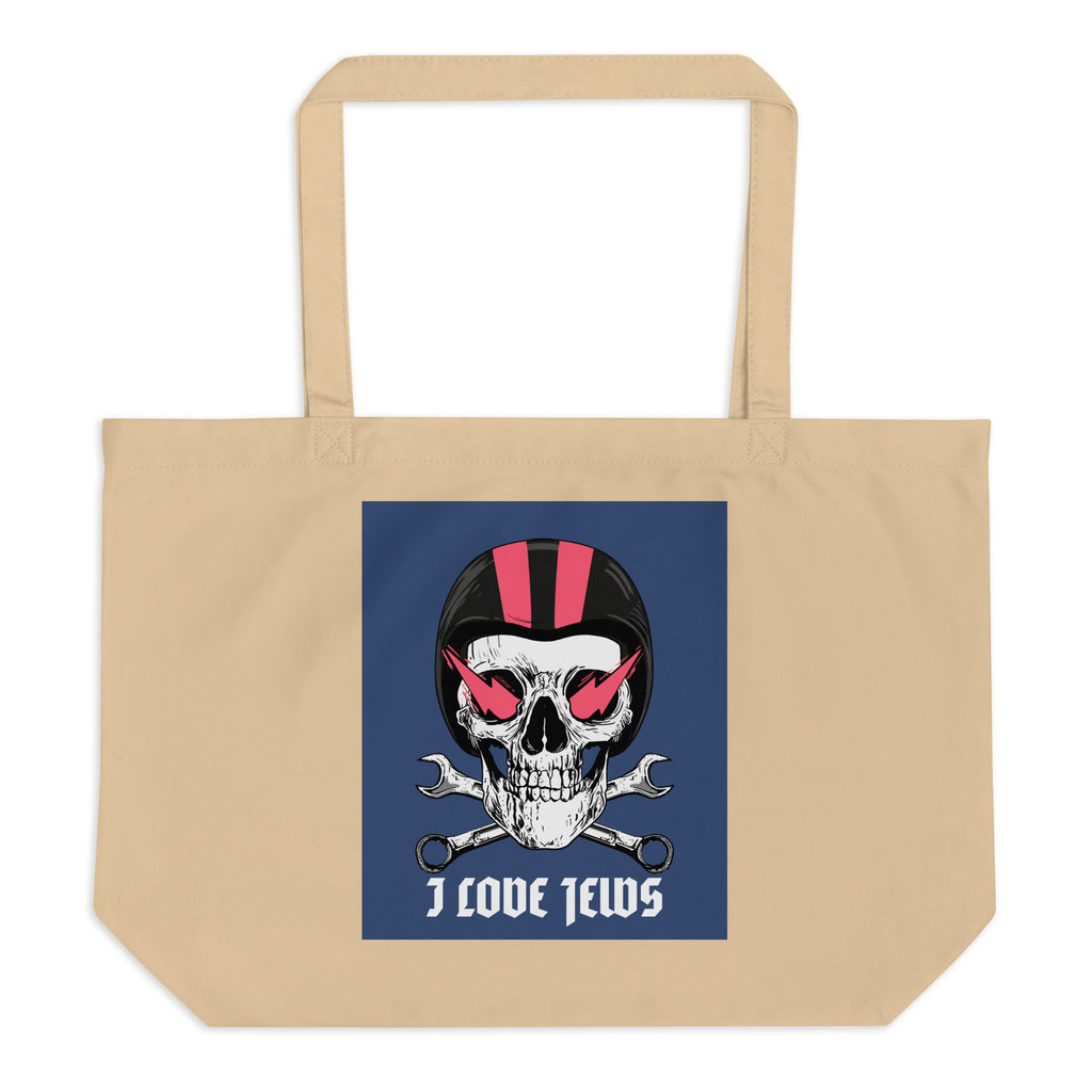 All In For Jews | Large Organic Tote Bag Jouparty
