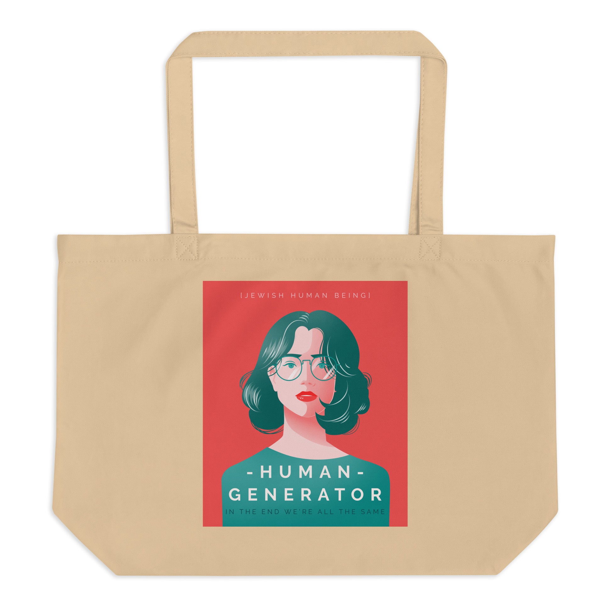 All In For Jews | Large Organic Tote Bag Jouparty