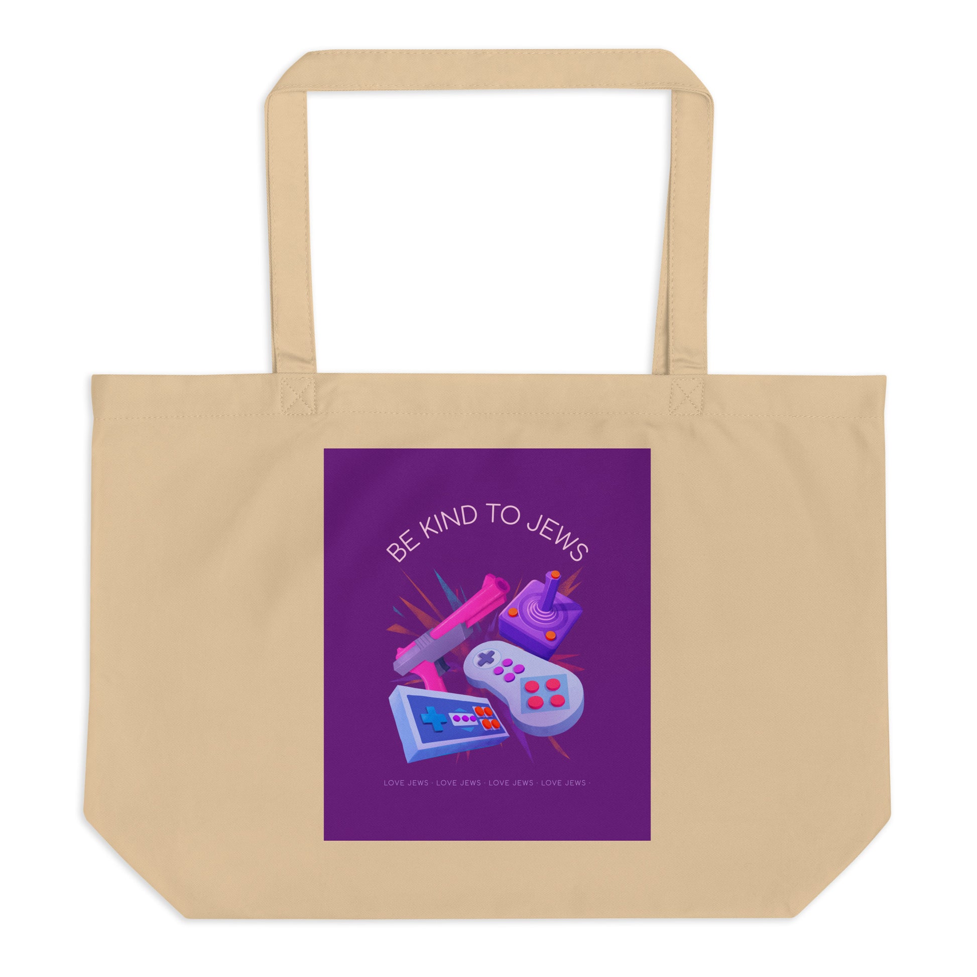 All In For Jews | Large Organic Tote Bag Jouparty