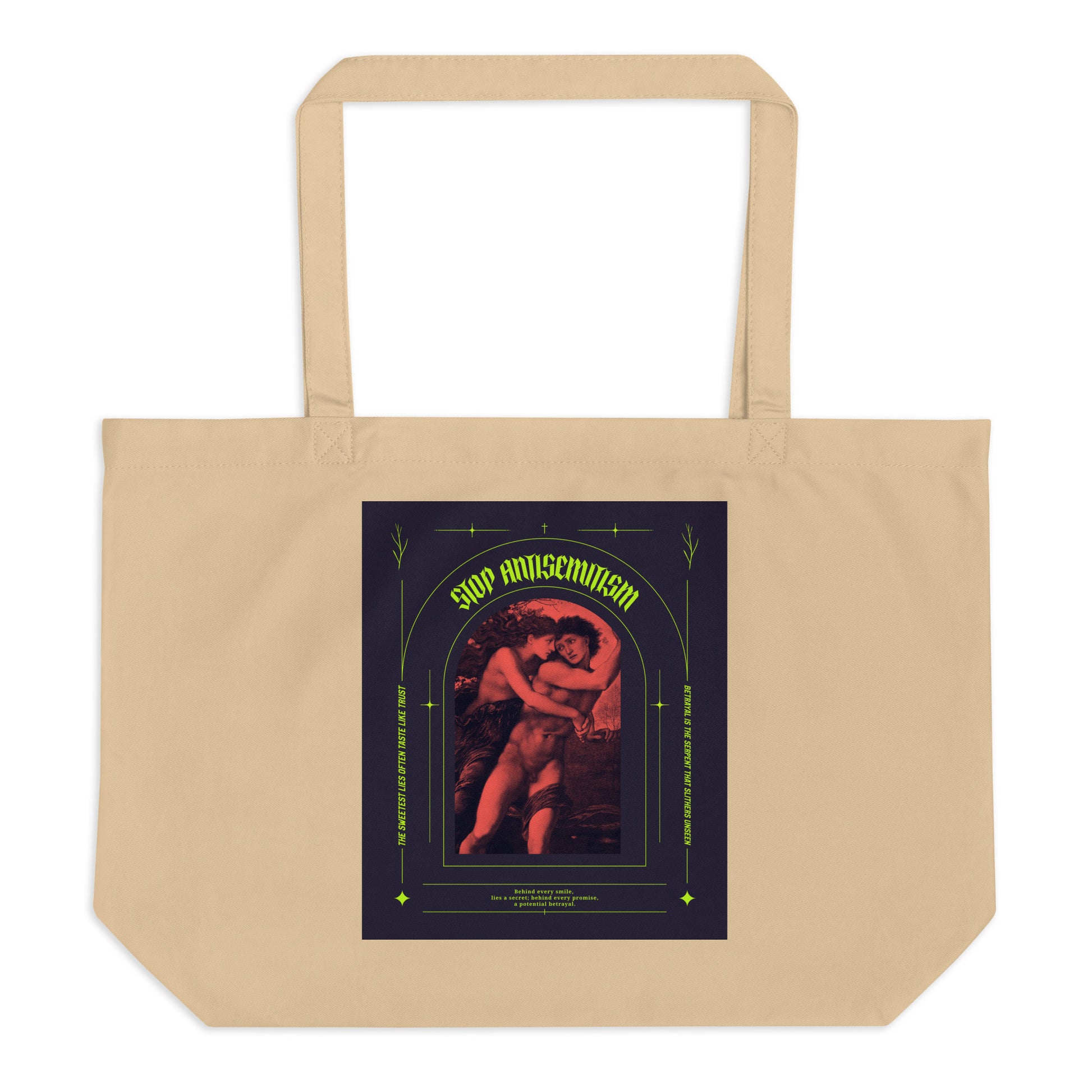 All In For Jews | Large Organic Tote Bag Jouparty