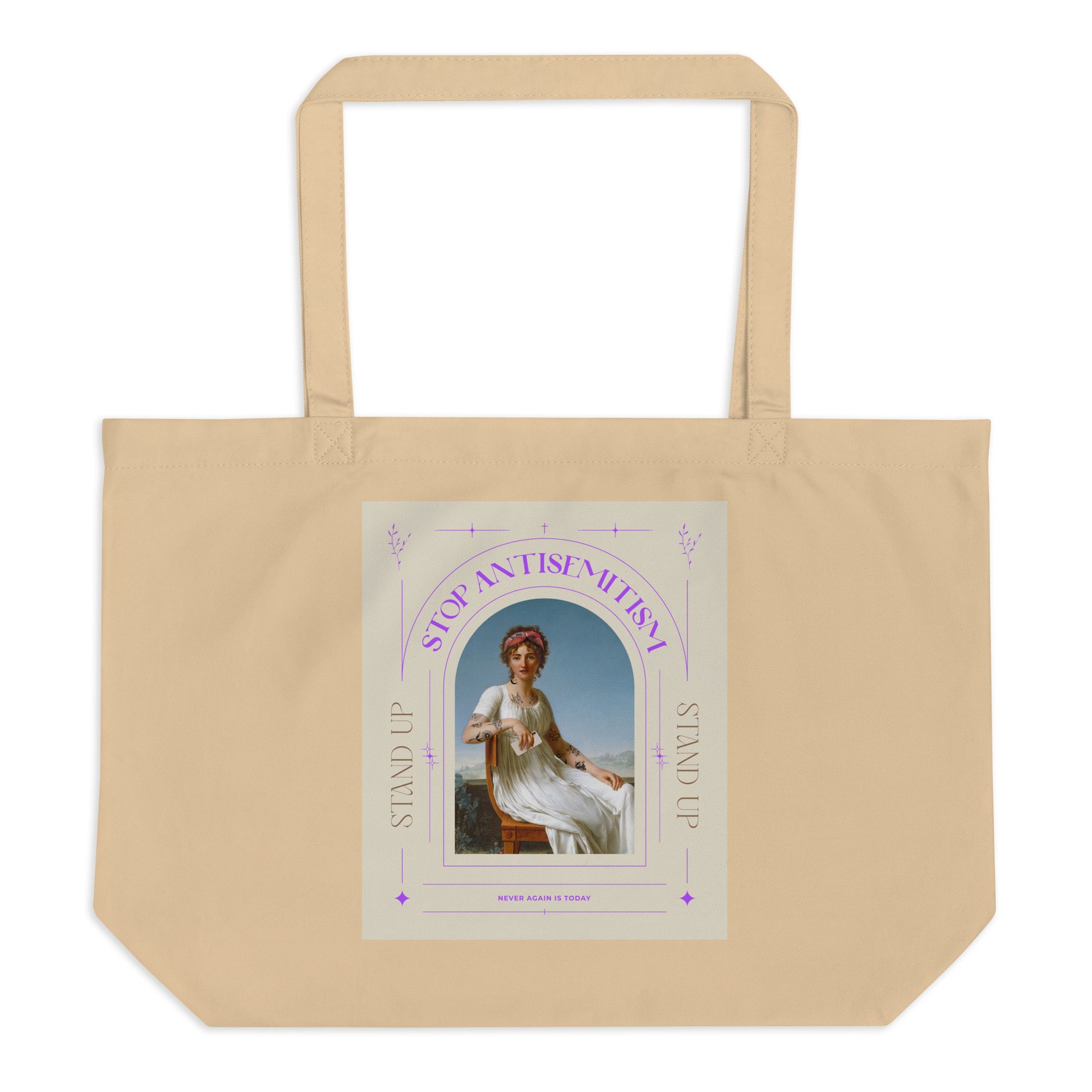 All In For Jews | Large Organic Tote Bag Jouparty