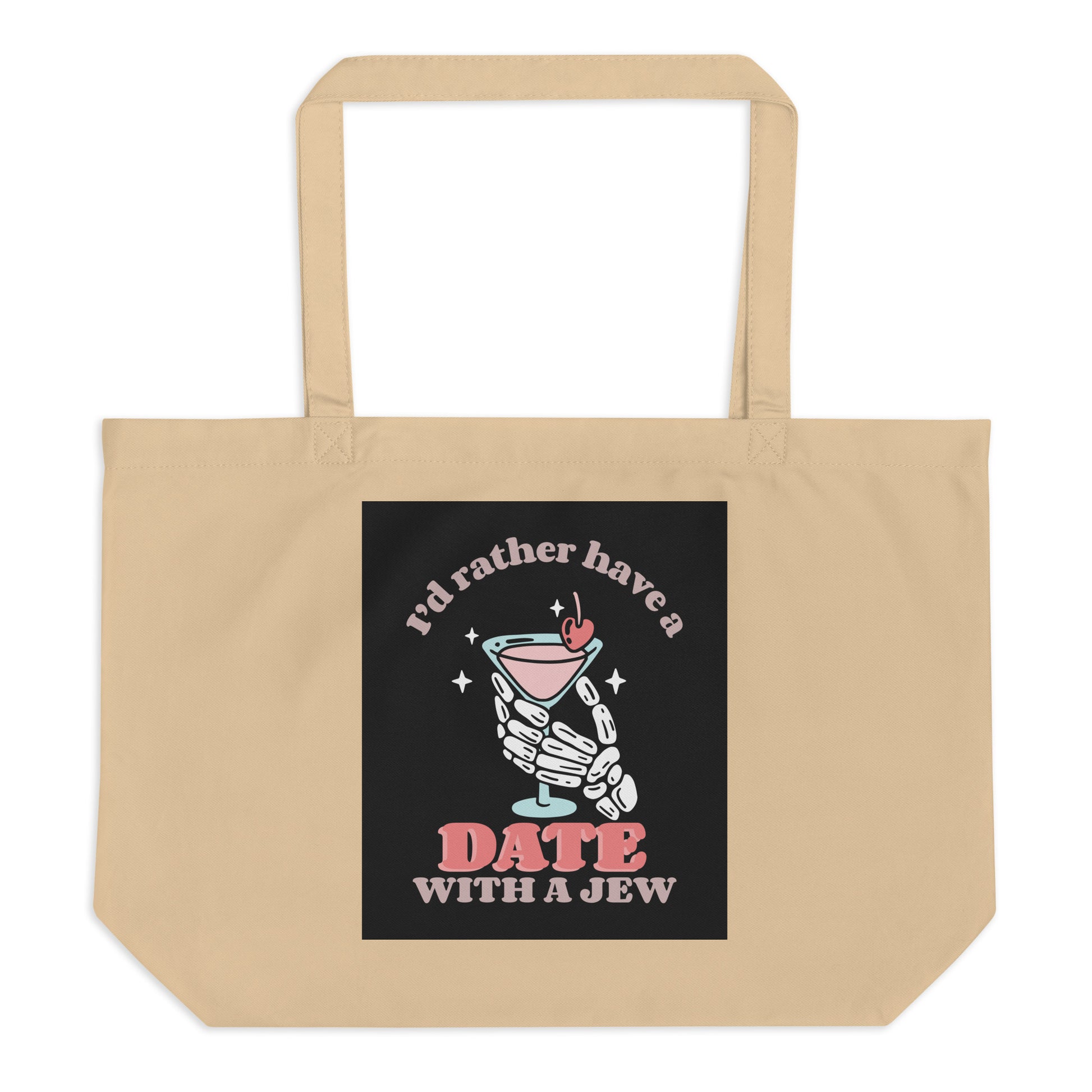 All In For Jews | Large Organic Tote Bag Jouparty