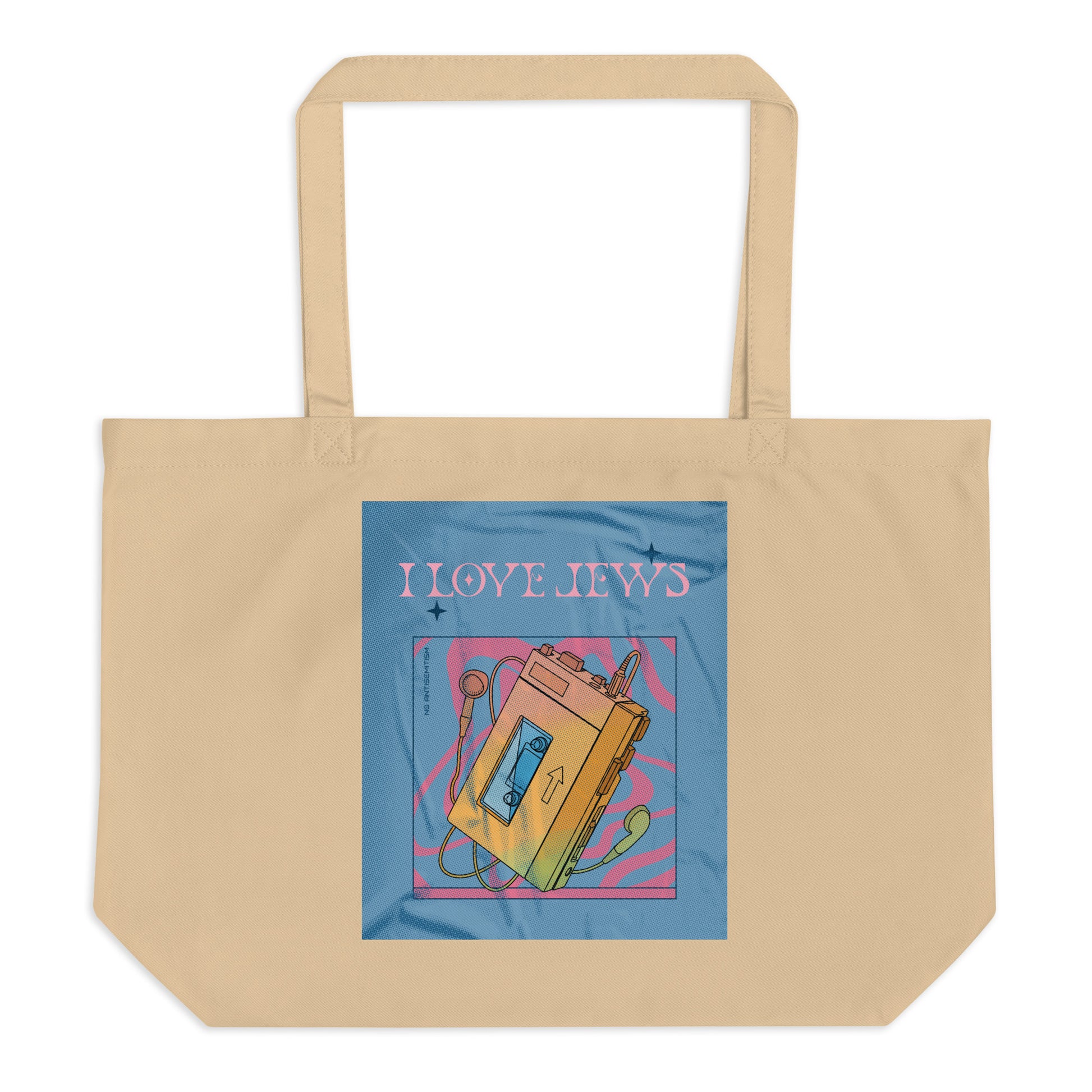 All In For Jews | Large Organic Tote Bag Jouparty
