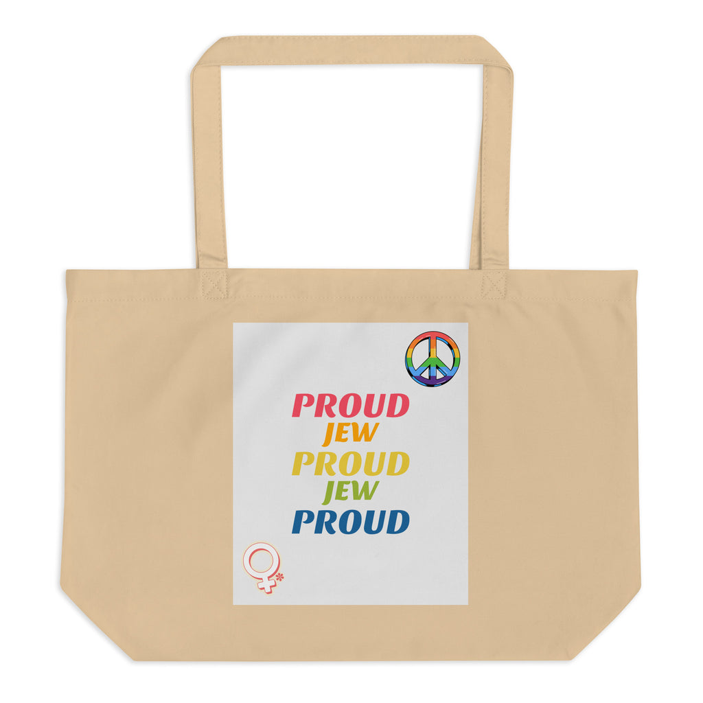 All In For Jews | Large Organic Tote Bag Jouparty