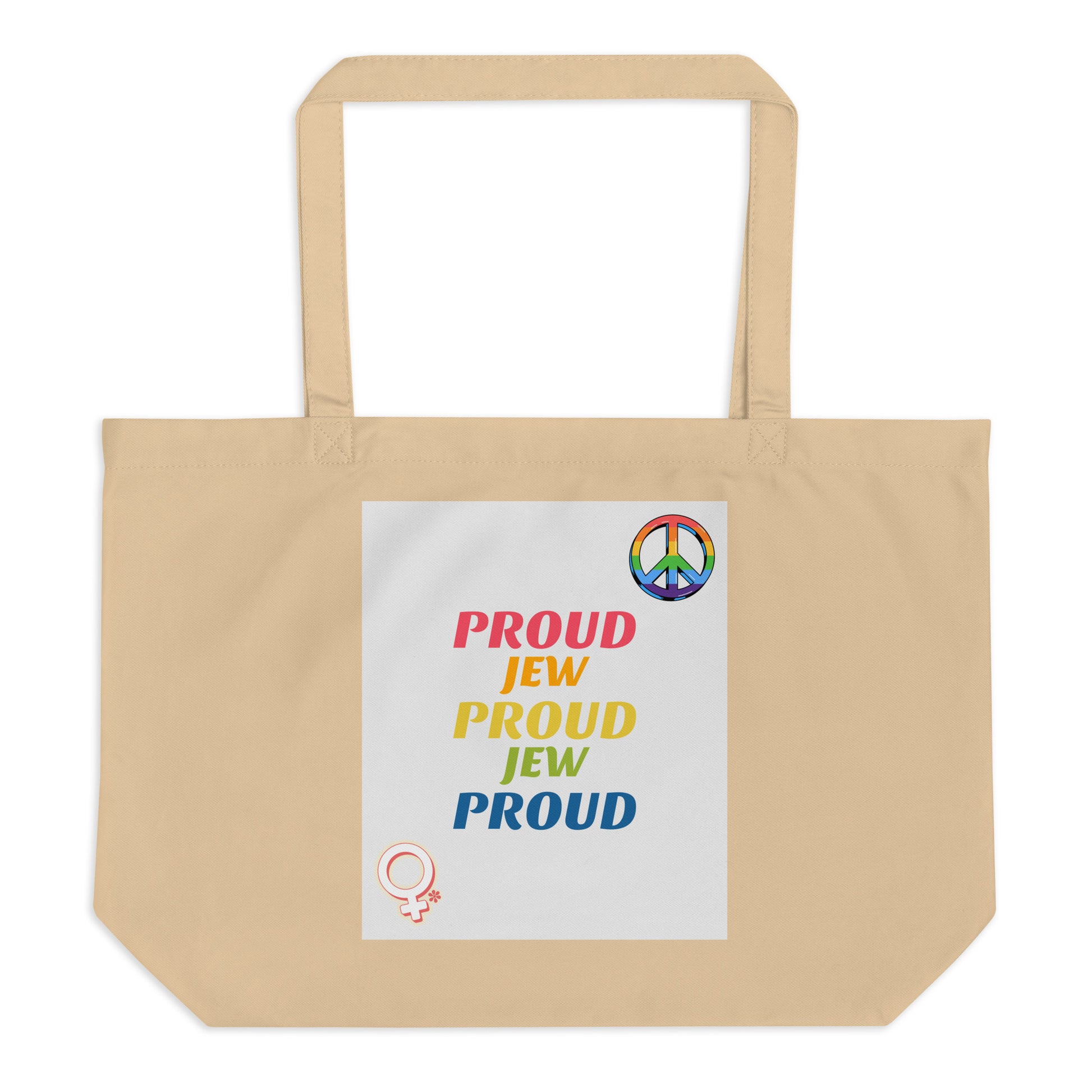All In For Jews | Large Organic Tote Bag Jouparty