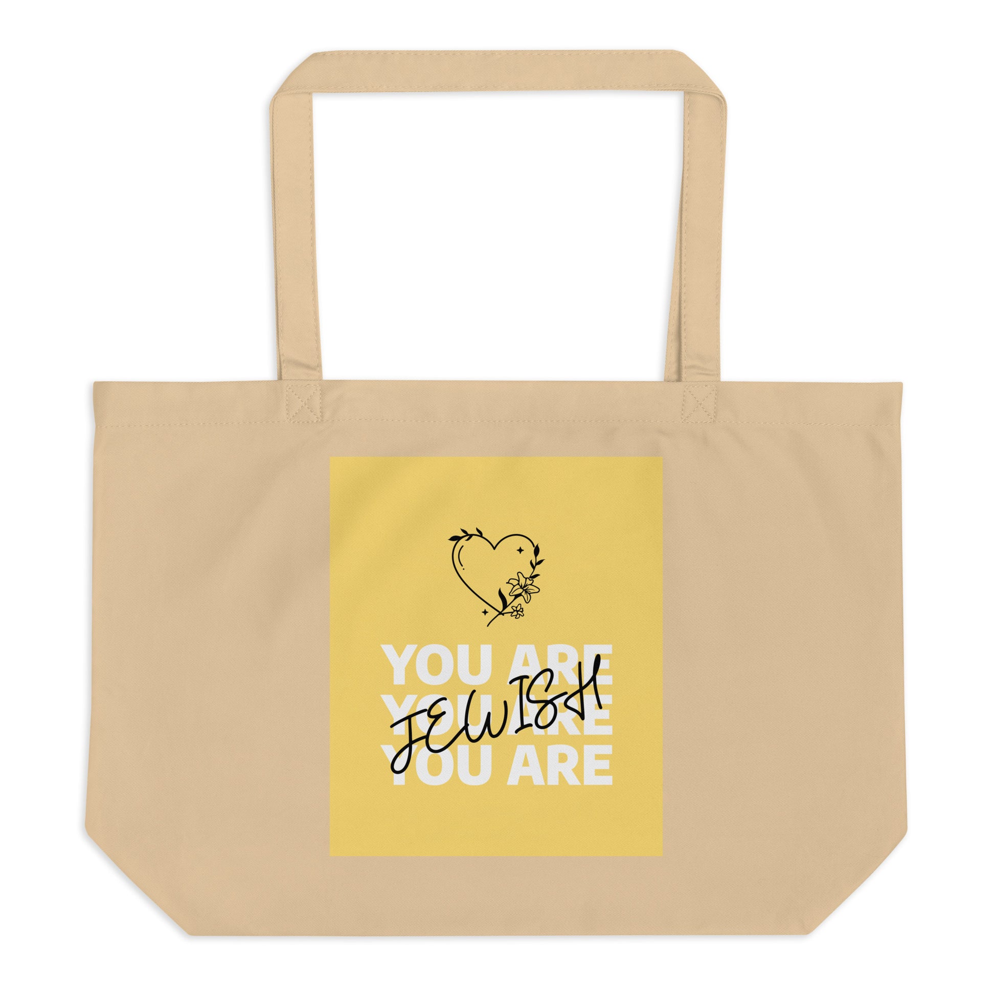 All In For Jews | Large Organic Tote Bag Jouparty