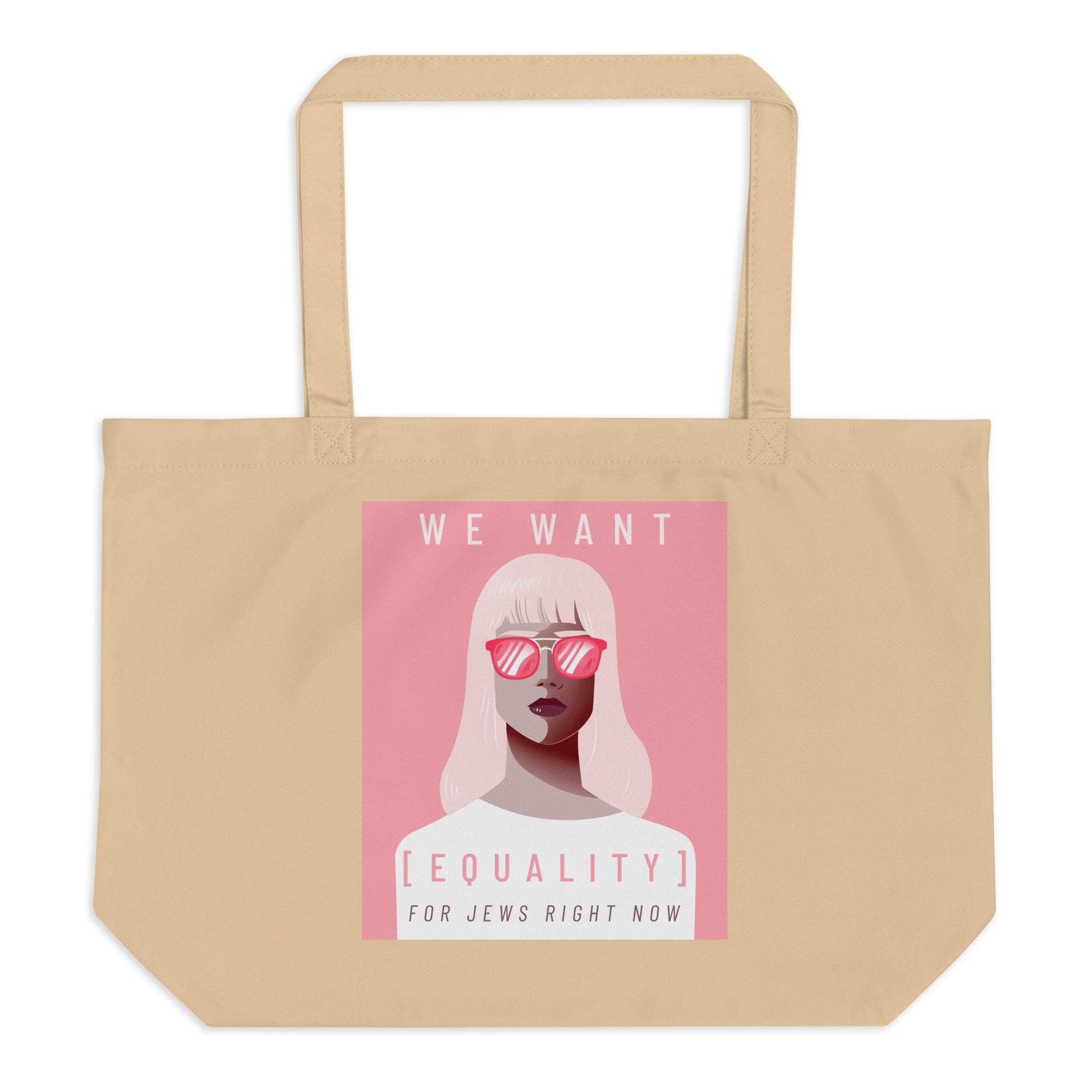 All In For Jews | Large Organic Tote Bag Jouparty