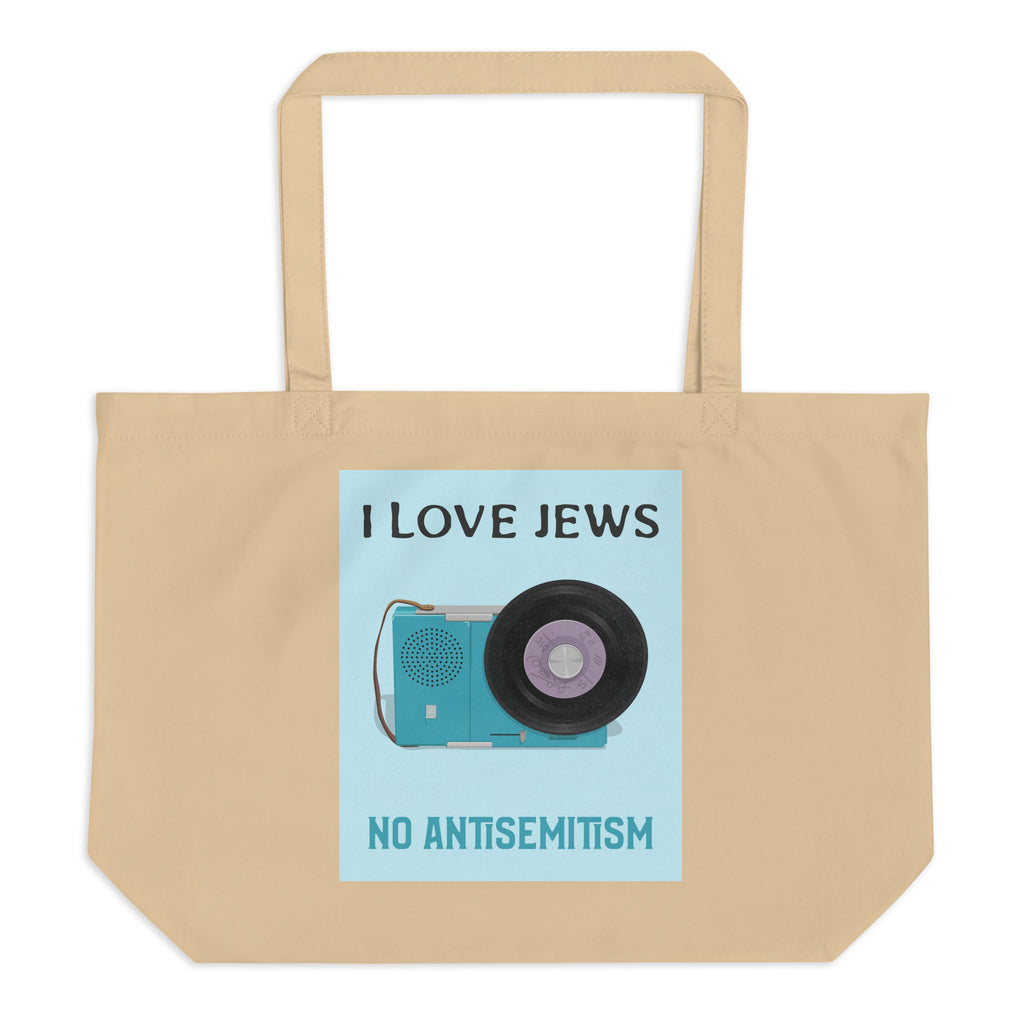 All In For Jews | Large Organic Tote Bag Jouparty