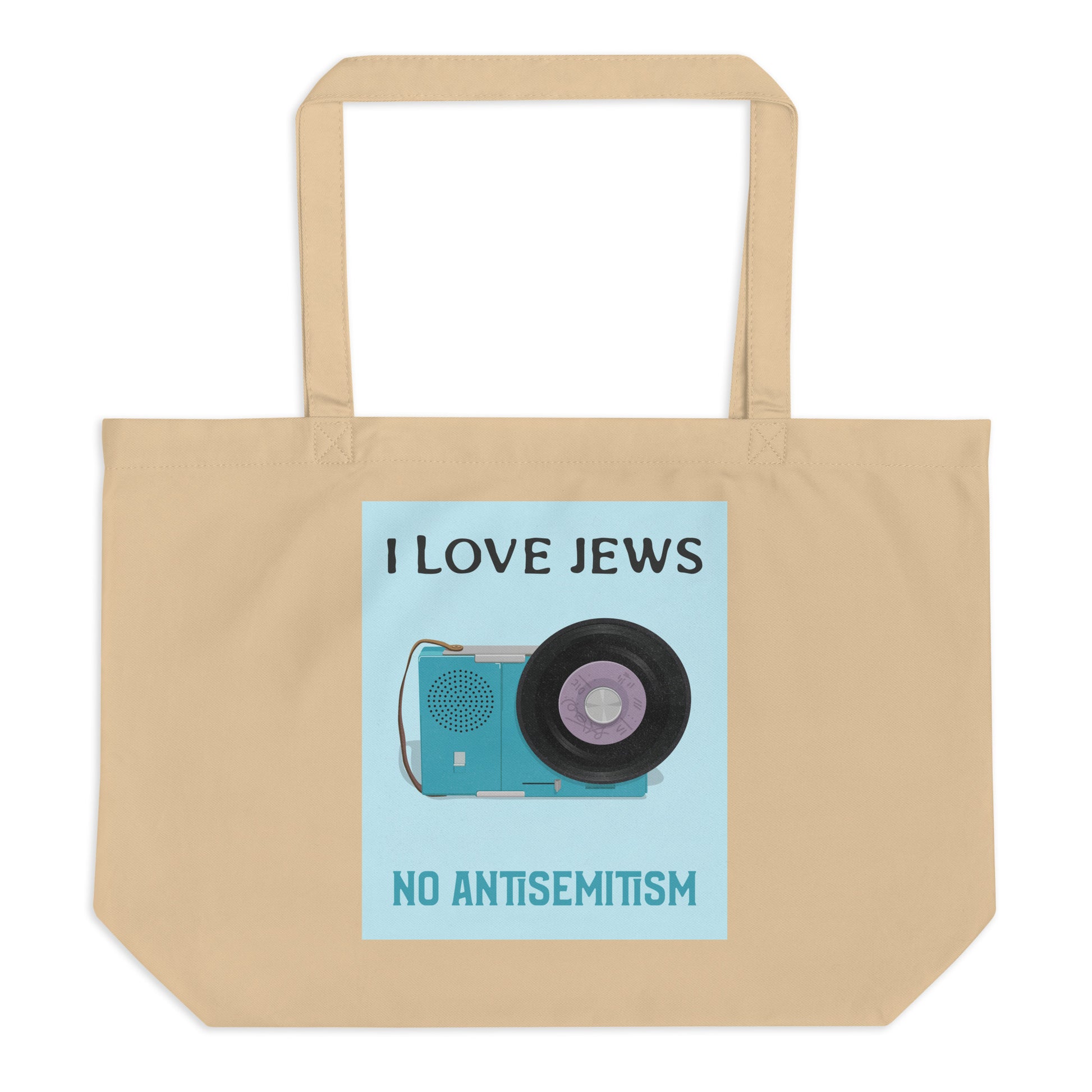 All In For Jews | Large Organic Tote Bag Jouparty
