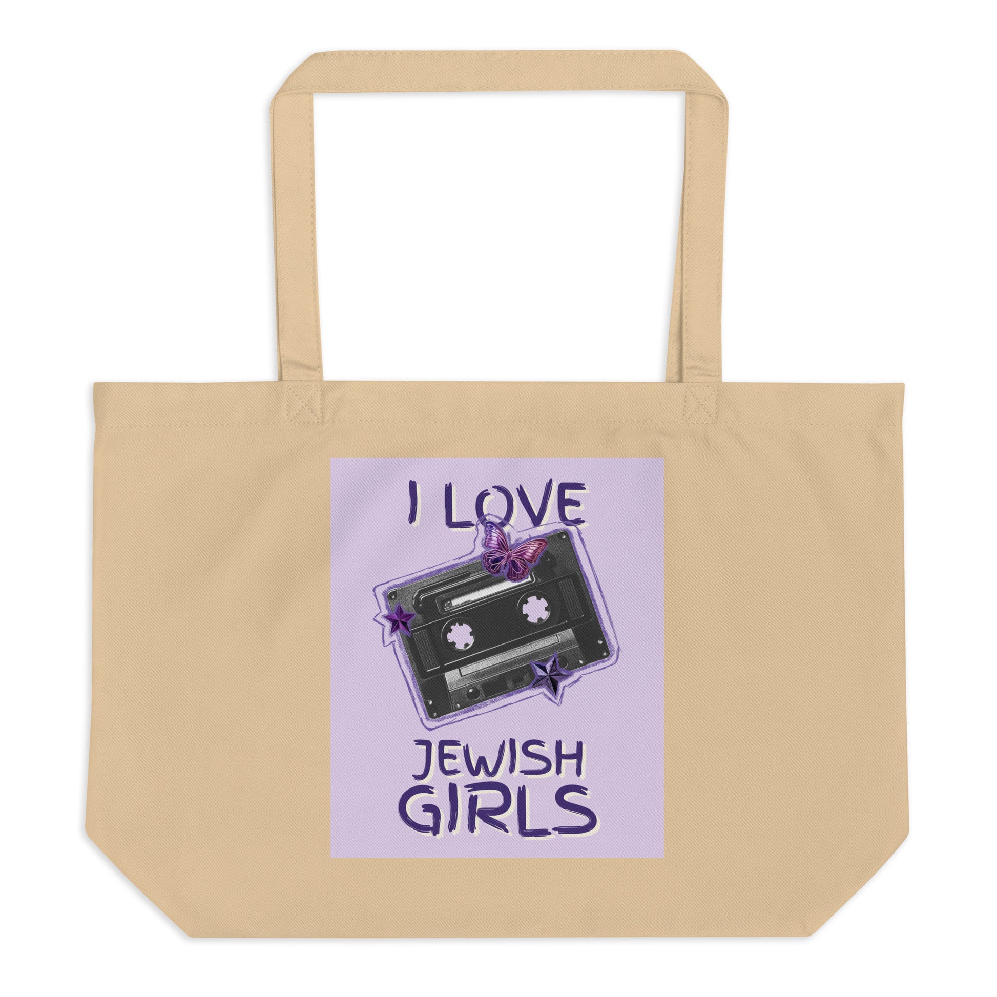 All In For Jews | Large Organic Tote Bag Jouparty