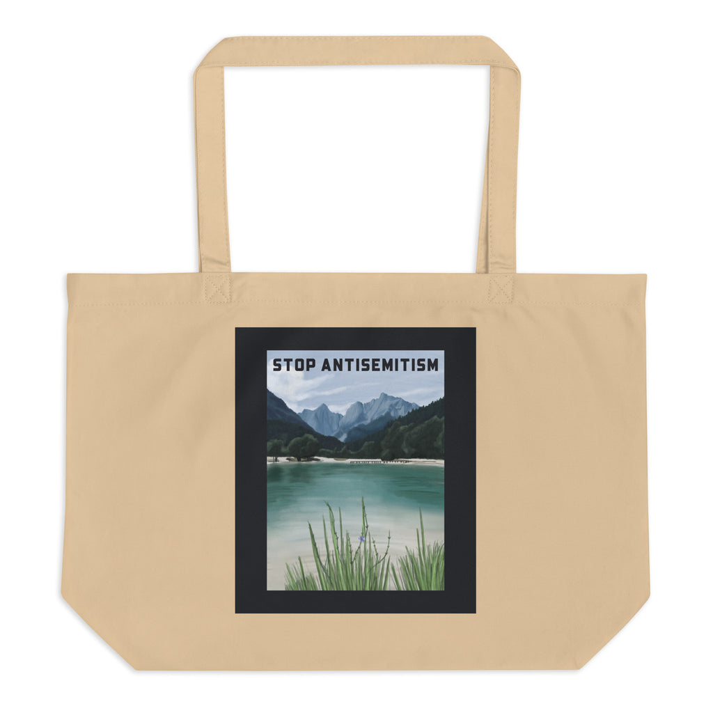 Nature & Sightseeing | Antisemitism | Large Organic Tote Bag Jouparty